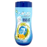 دستمال مرطوب پاک کننده آرایش قوطی آبی 70 عددی نینو