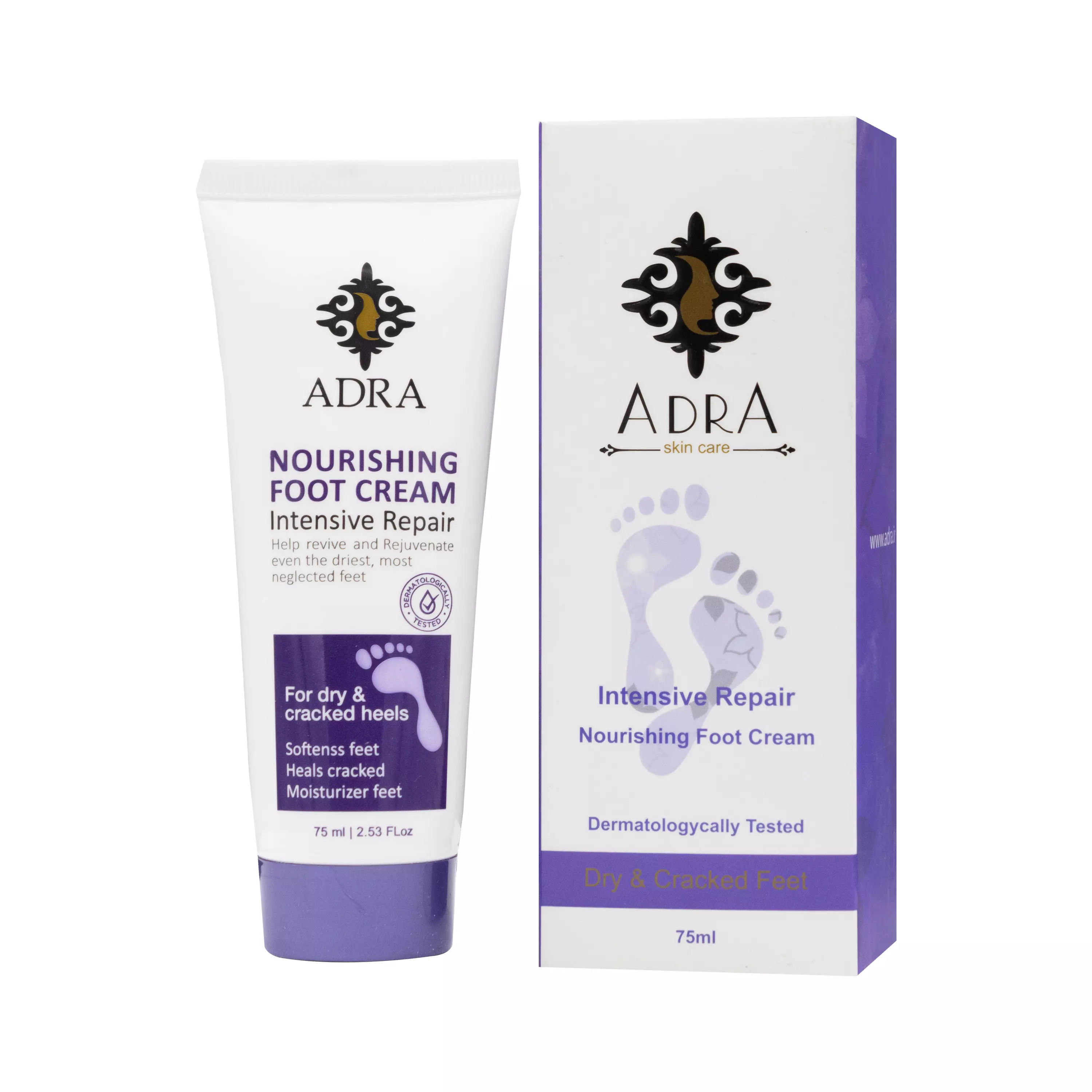 کرم مرطوب کننده قوی و ترمیم کننده ترک پا آدرا