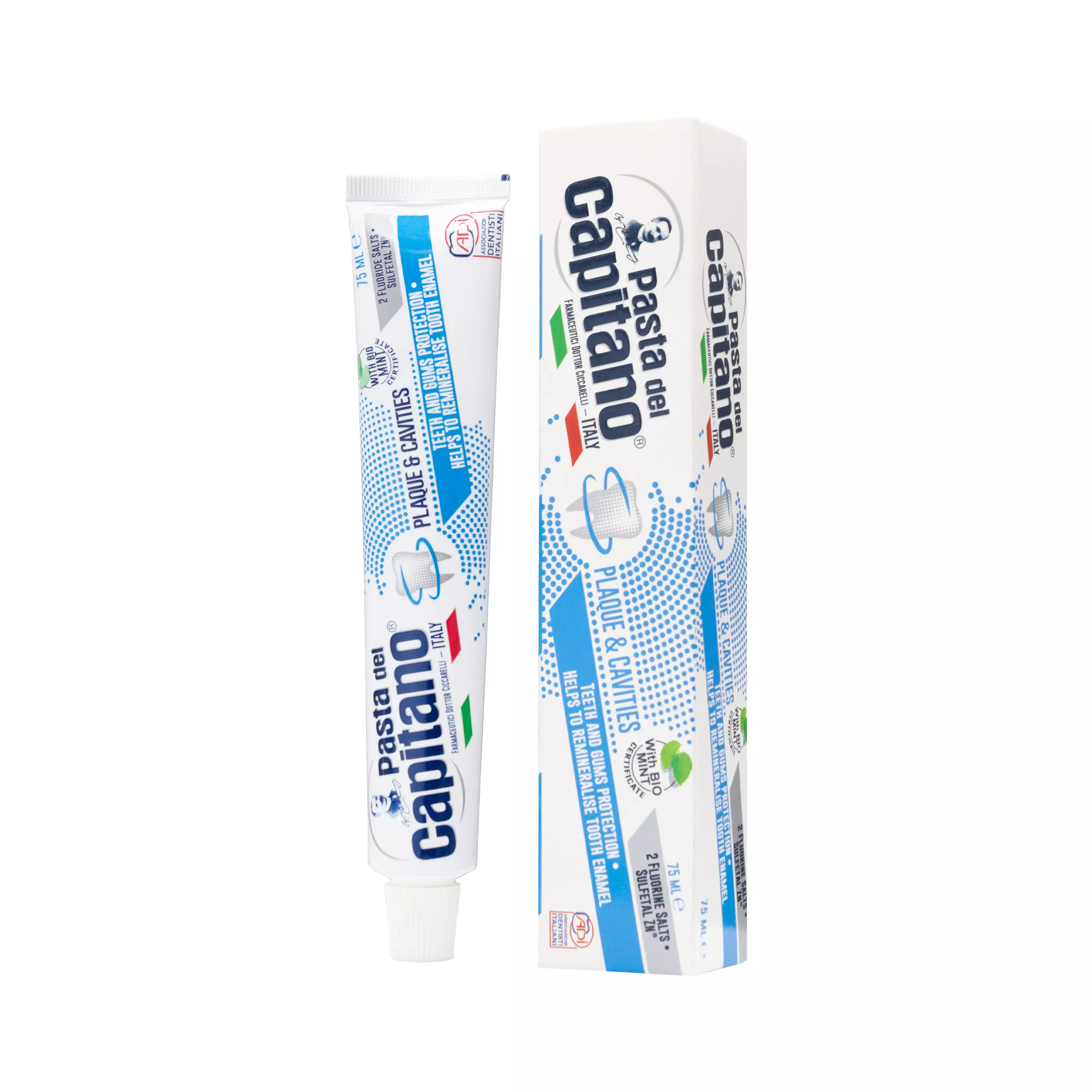 خمیر دندان ضد پوسیدگی و ضد پلاک پاستا دل کاپیتانو