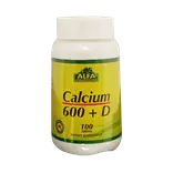 قرص کلسیم + دی 600 میلی گرم آلفا ویتامینز