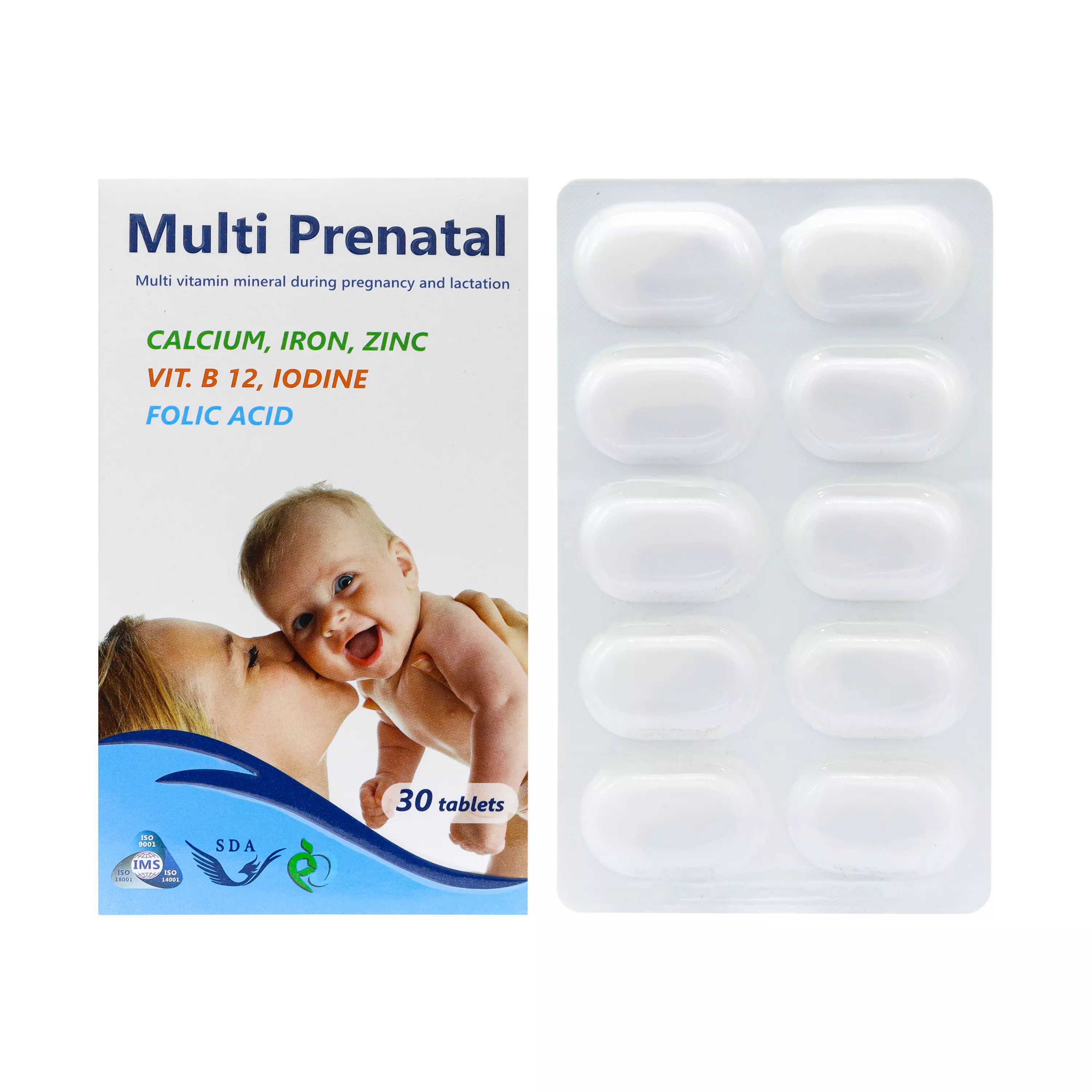 قرص مولتی ویتامین مینرال پریناتال ورقه ای سیمرغ