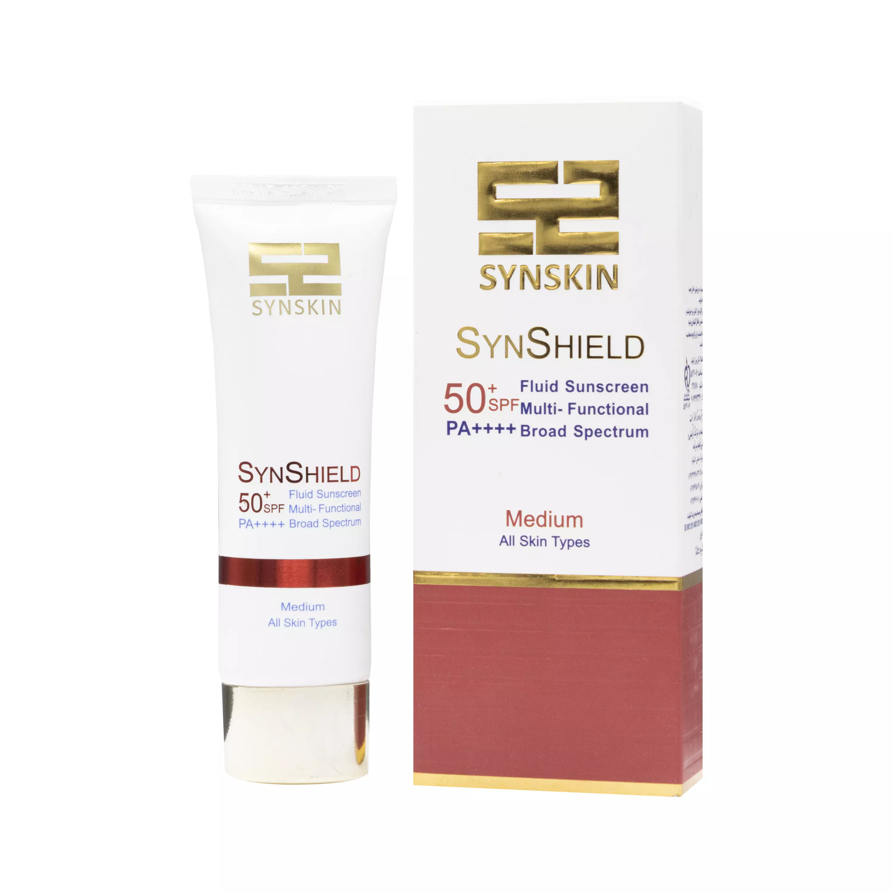 کرم ضد آفتاب +SPF50 فلوئید ساین شیلد مدیوم ساین اسکین