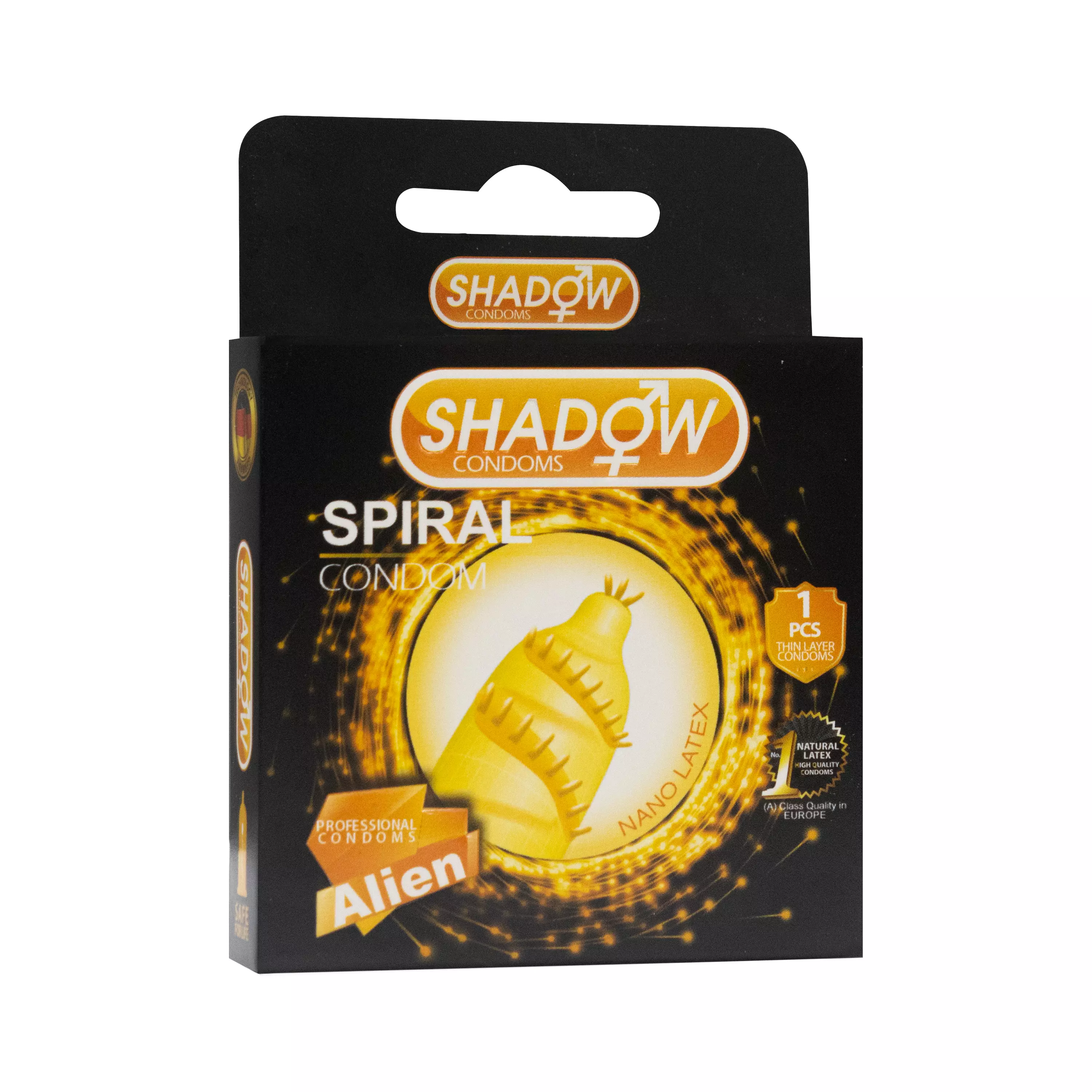 کاندوم Spiral Alien بسته 1 عددی شادو