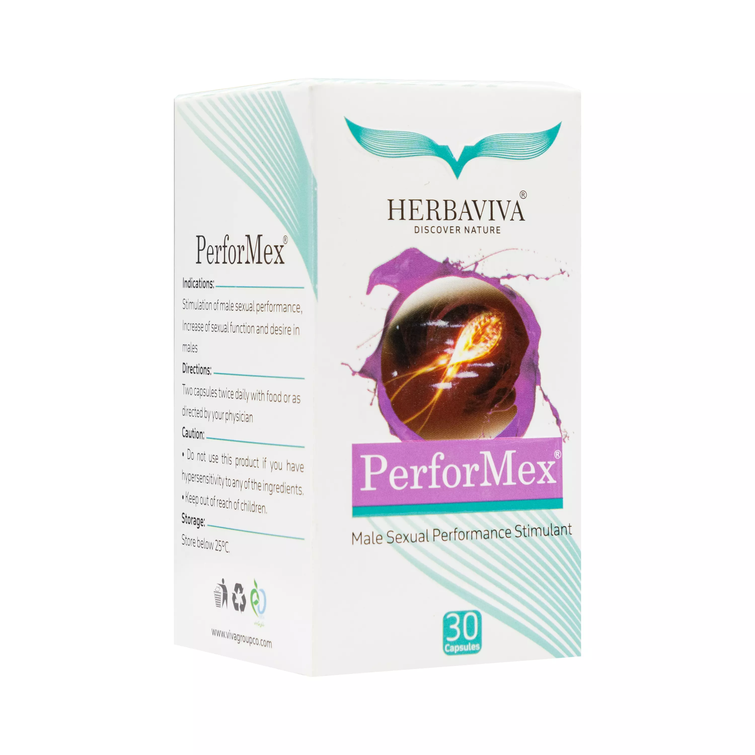 کپسول پرفورمکس هرباویوا 30 عددی گل دارو