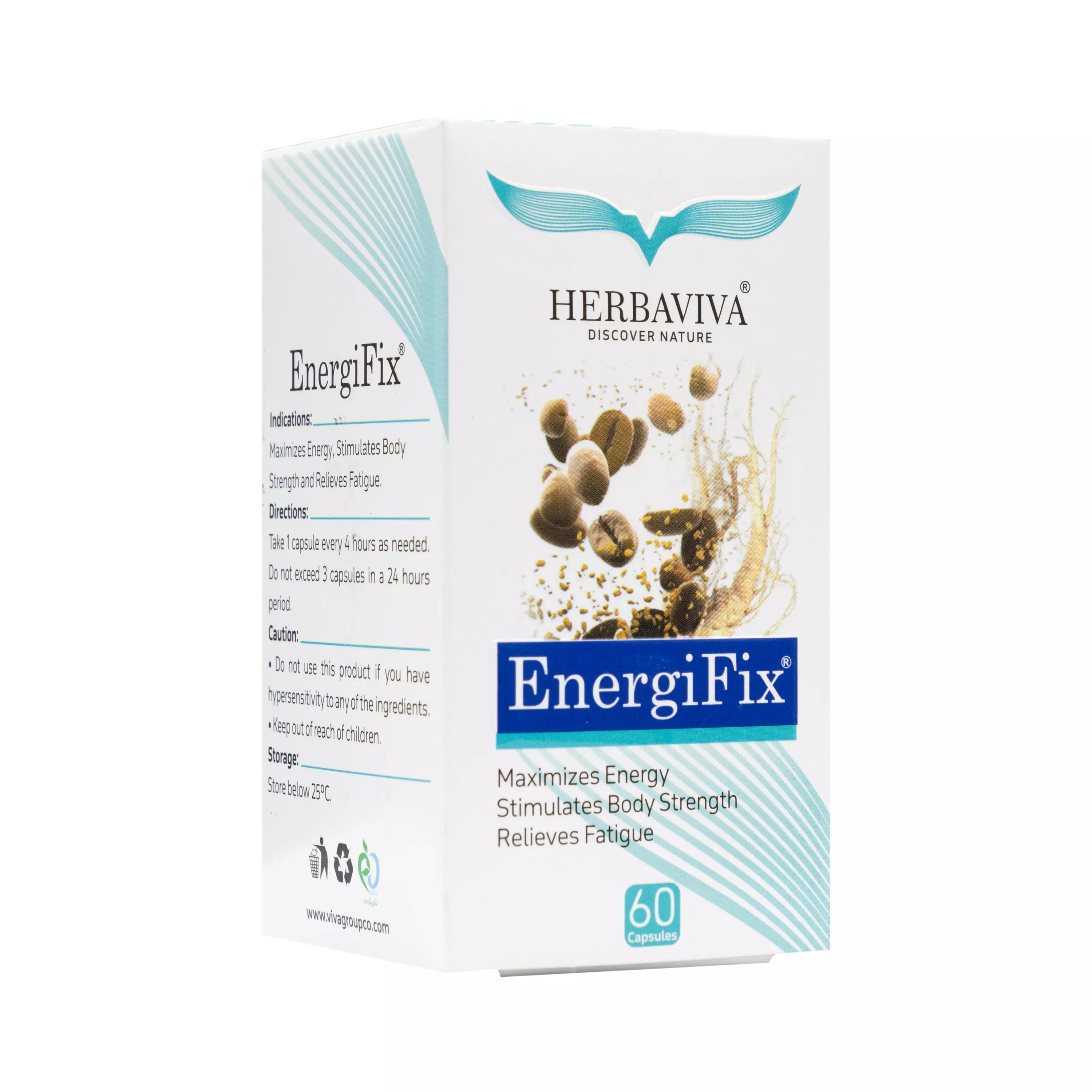 کپسول انرژیفیکس 60 عددی هرباویوا گل دارو