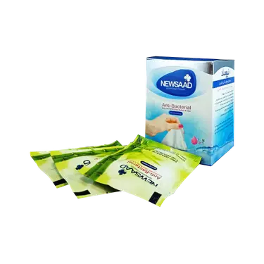 دستمال مرطوب آنتی باکتریال 10 ساشه ای نیوساد