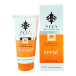 کرم ضد آفتاب SPF50 پودری بژ طبیعی 50 میلی لیتر آدرا