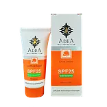 کرم ضد آفتاب SPF25 بی رنگ 50 میلی لیتر آدرا