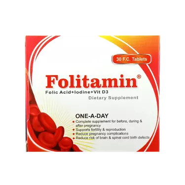 قرص روکشدار فولیتامین 30 عددی آریان سنا