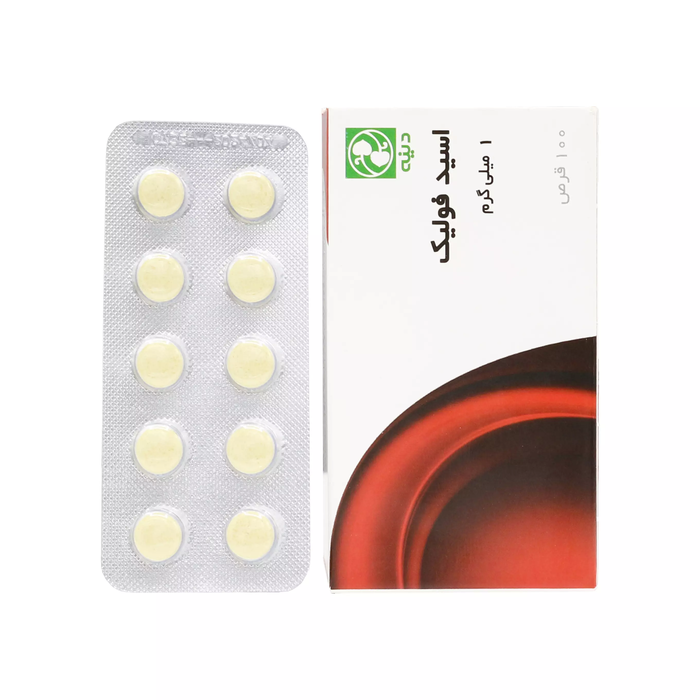 قرص اسید فولیک 1 میلی گرم دینه