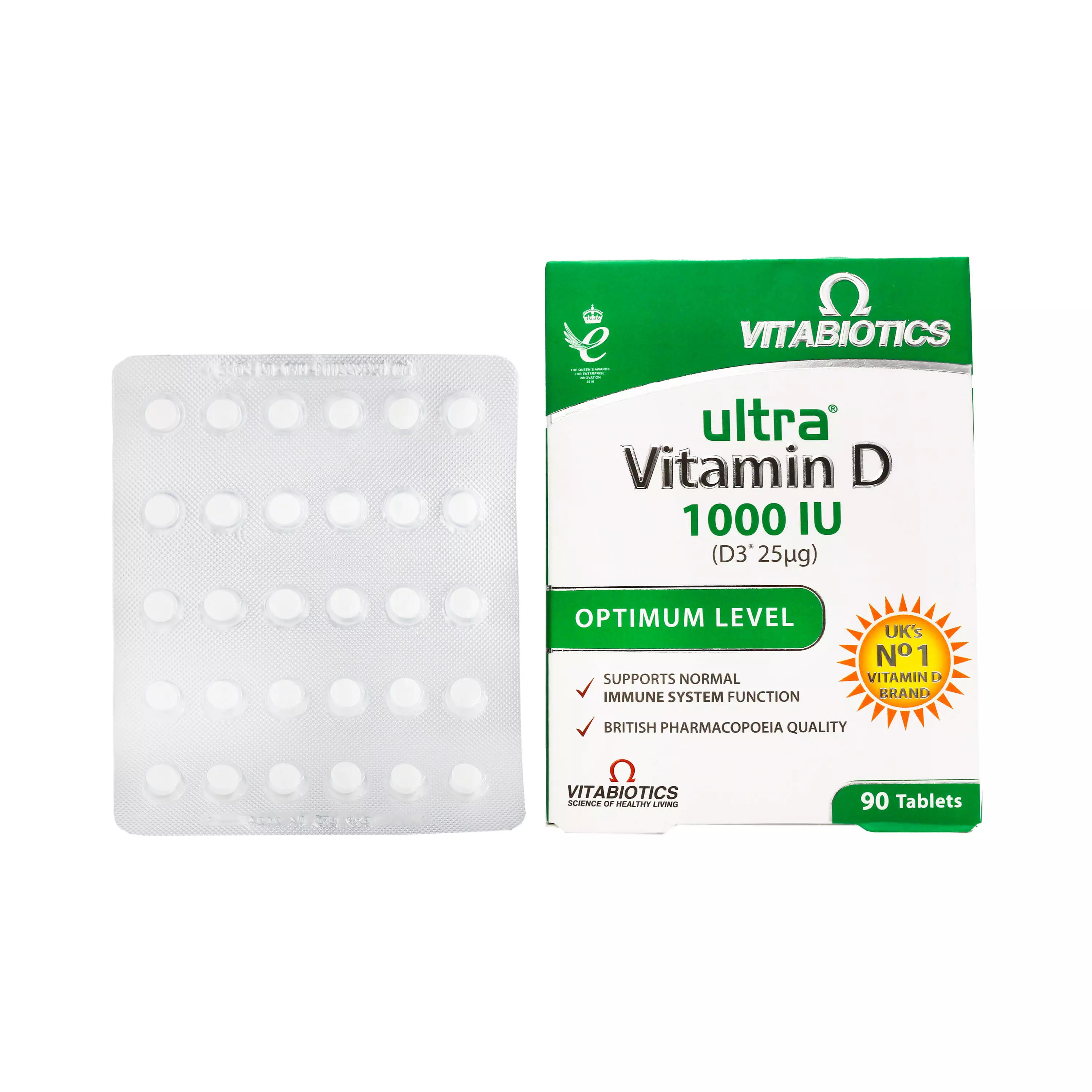 قرص اولترا ویتامین د3 1000 واحدی 90 عددی ویتابیوتیکس