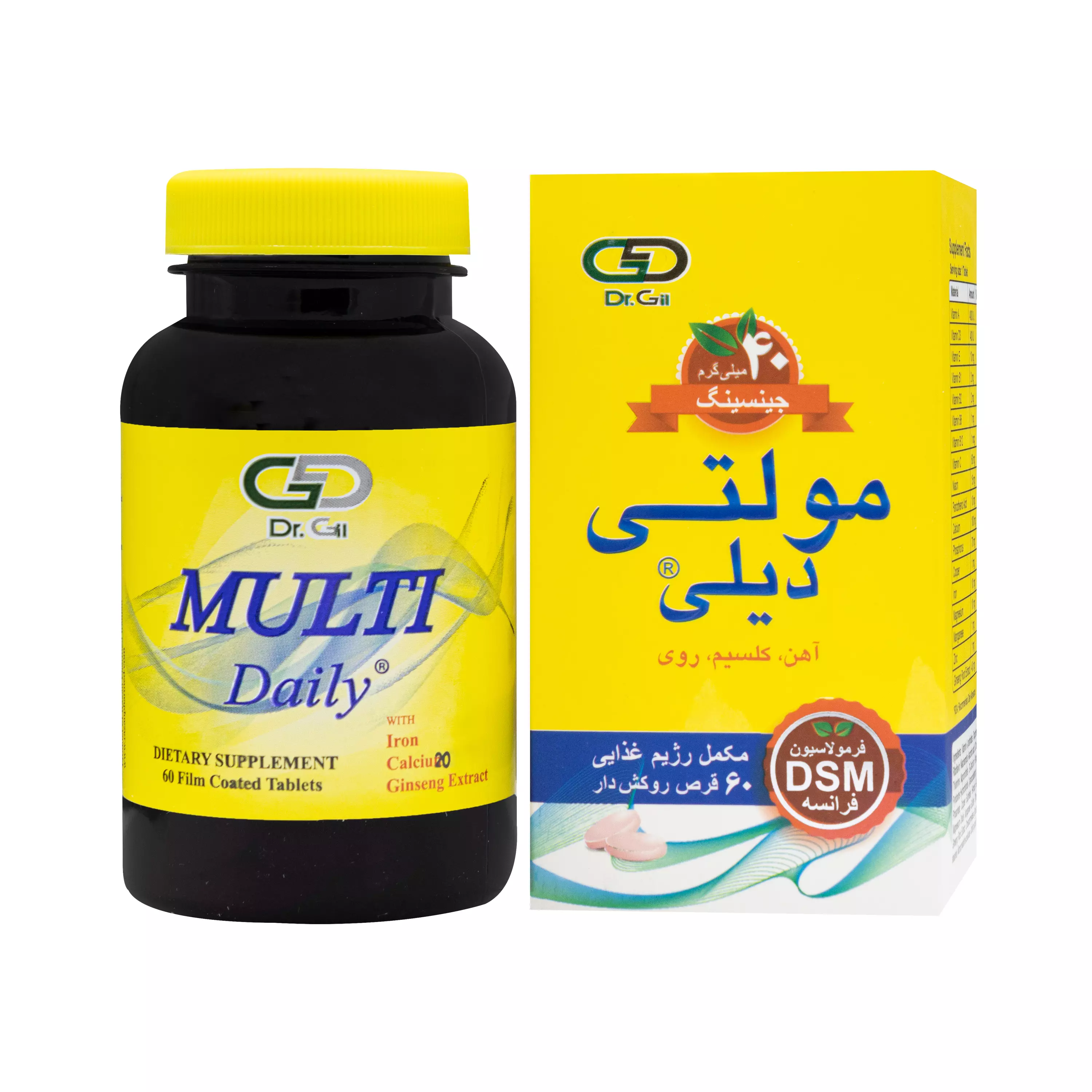 قرص مولتی دیلی 60 عددی دکتر گیل