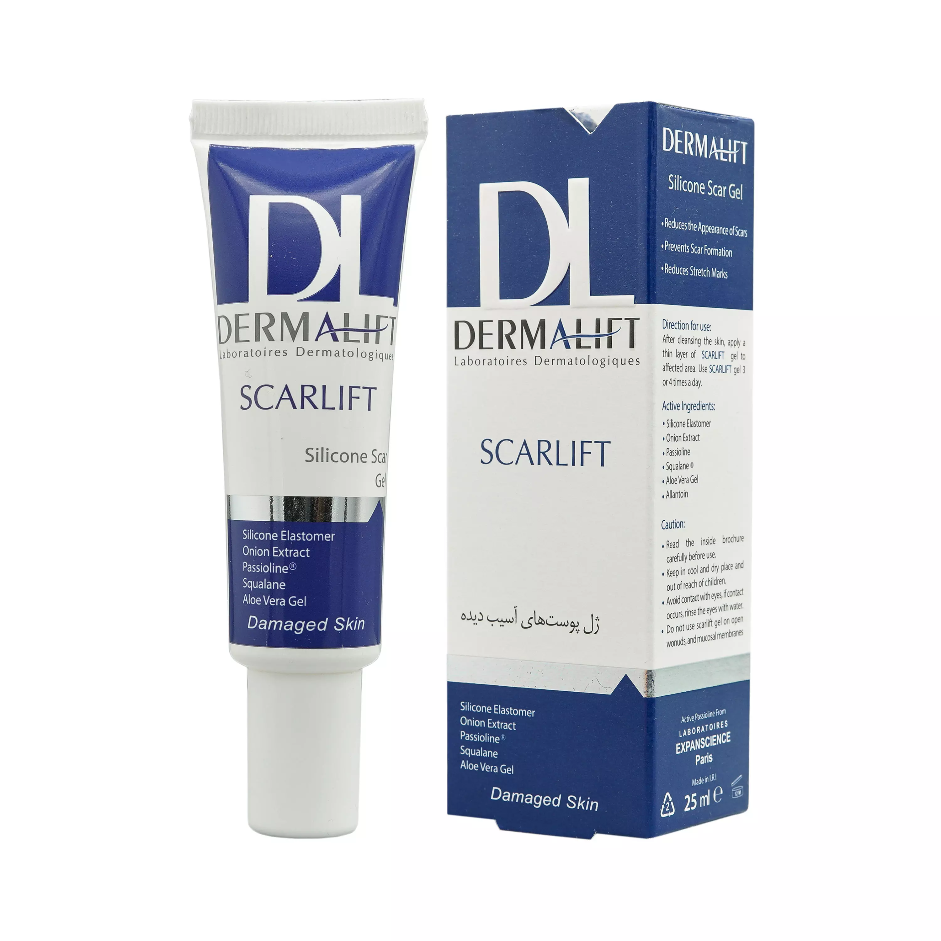 ژل پوست های آسیب دیده اسکارلیفت 25 میلی لیتر درمالیفت