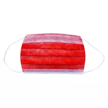 ماسک 3 لایه قرمز 50 عددی ماسک زندگی