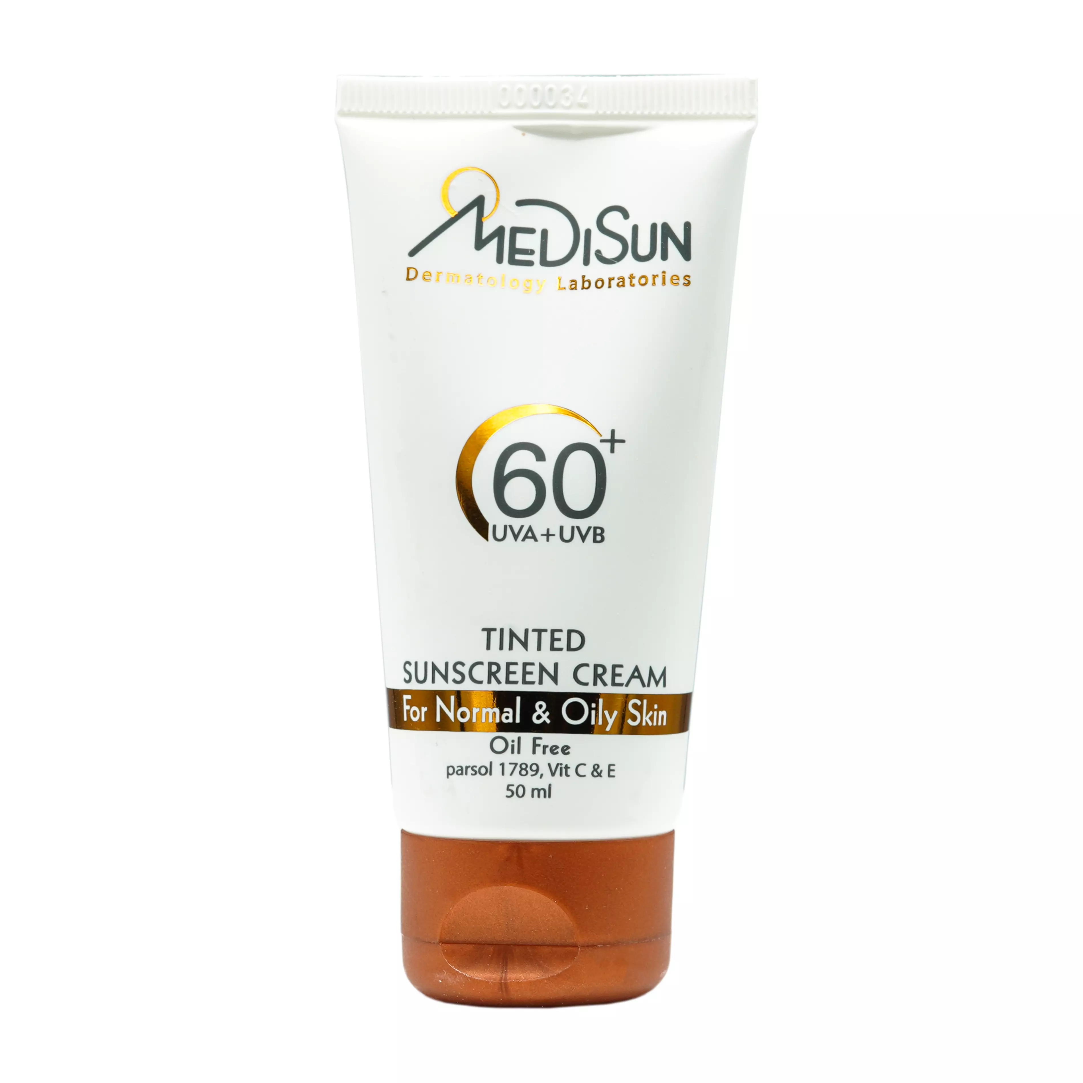 کرم ضد آفتاب رنگی SPF60 فاقد چربی 50 میلی لیتر مدیلن