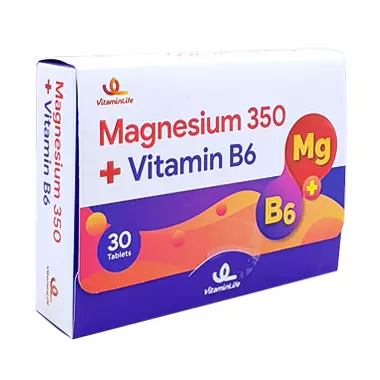 قرص منیزیم 350 و ب 6 ویتامین لایف