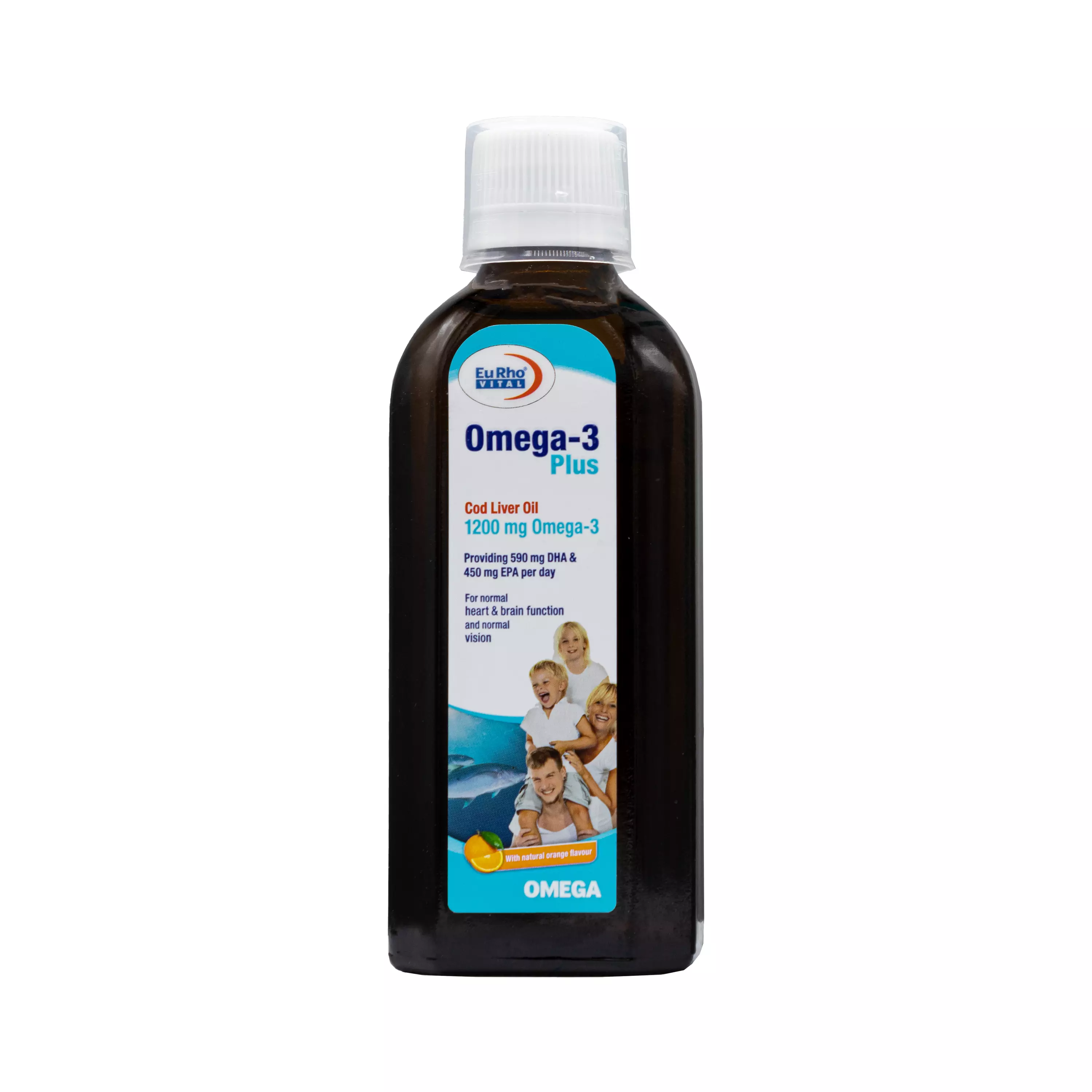 شربت امگا 3 پلاس 200 میلی لیتر یورو ویتال