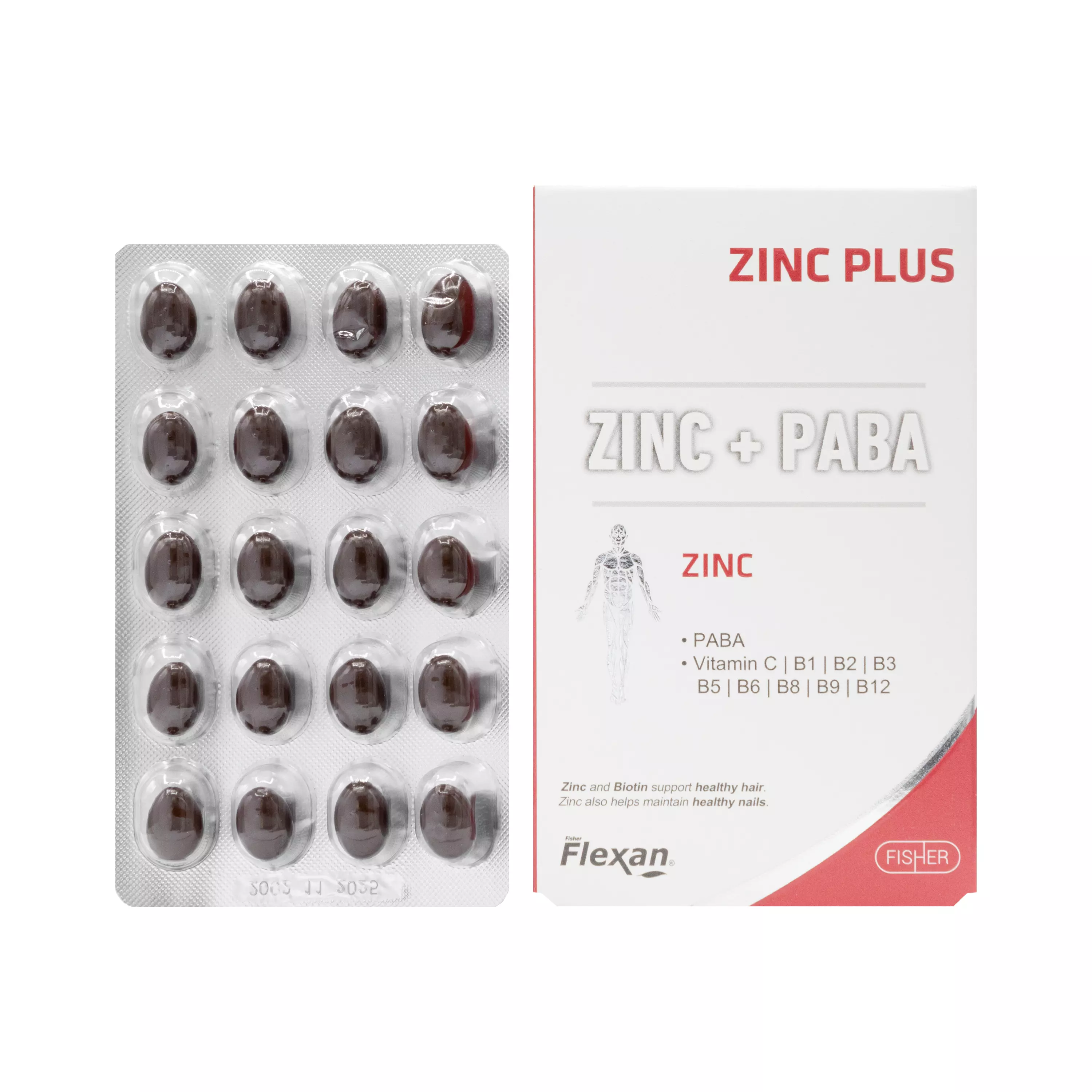 کپسول نرم زینک پلاس پابا فیشر فلکسان