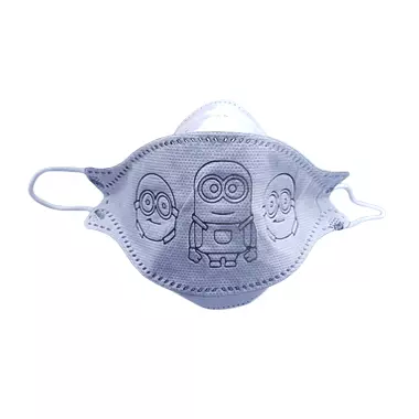 ماسک کودک 5 عددی 3 بعدی طوسی  ماسک زندگی