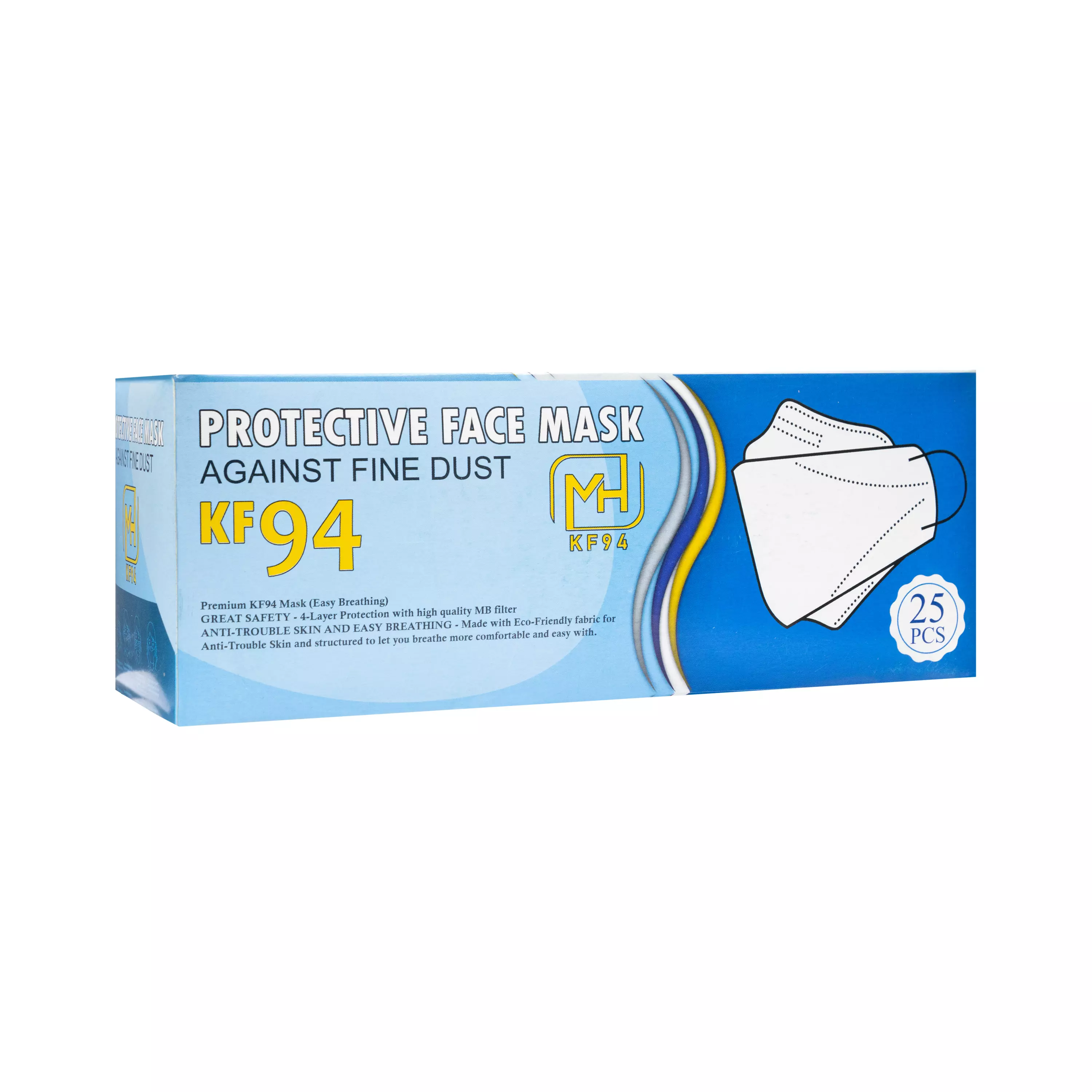 ماسک سه بعدی 5 لایه مشکی 25 عددی پارسیان ایمن کیمیا