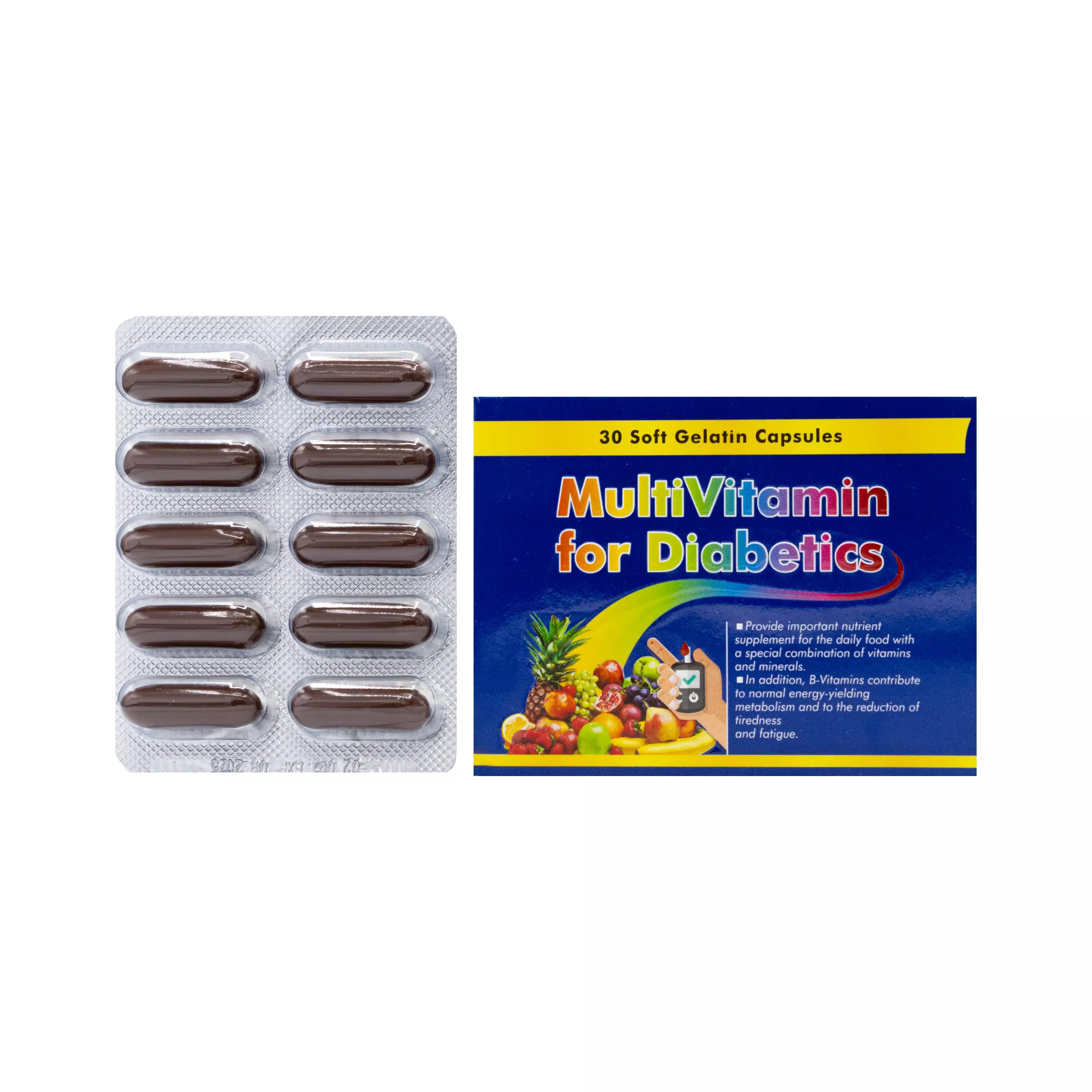 کپسول ژلاتینی مولتی ویتامین دیابتیک دانا