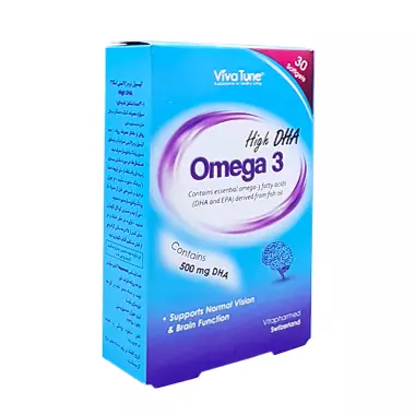 کپسول نرم ژلاتینی امگا 3 های دی اچ ای اسمارت ویواتیون ویتا فارمد
