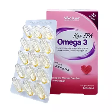 کپسول ژلاتینی امگا 3 های ای پی ای ویواتیون 30 عددی ویتا فارمد
