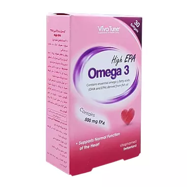 کپسول ژلاتینی امگا 3 های ای پی ای ویواتیون 30 عددی ویتا فارمد