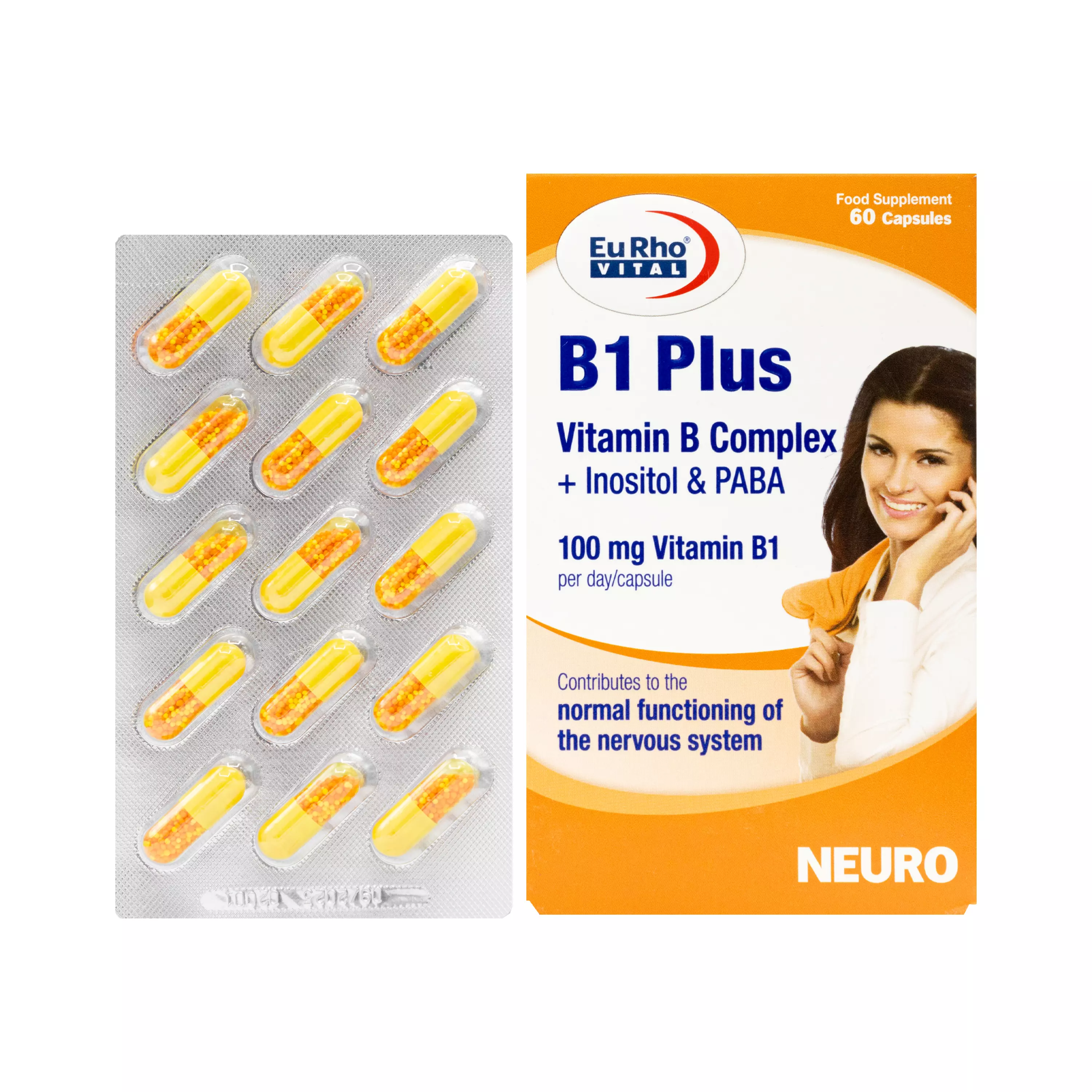 کپسول ب1 پلاس یورو ویتال