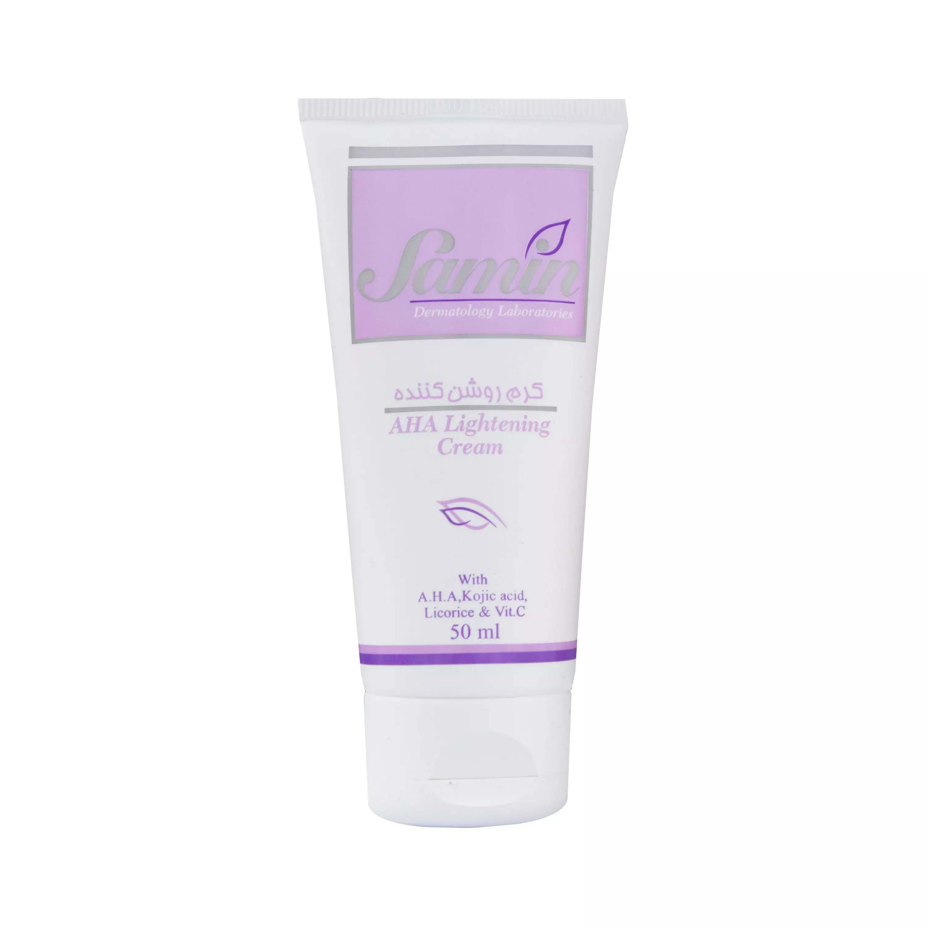 کرم روشن کننده آلفا هیدروکسی اسید فاقد پارابن ثمین