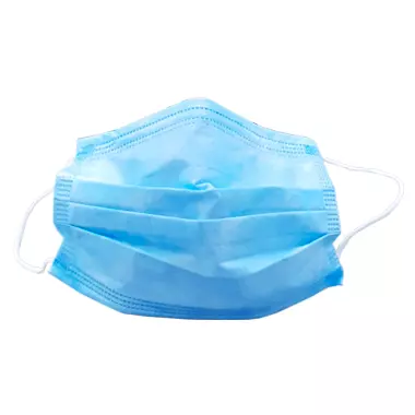 ماسک سه لایه پرستاری ملت دار آبی 50 عددی طب ایران