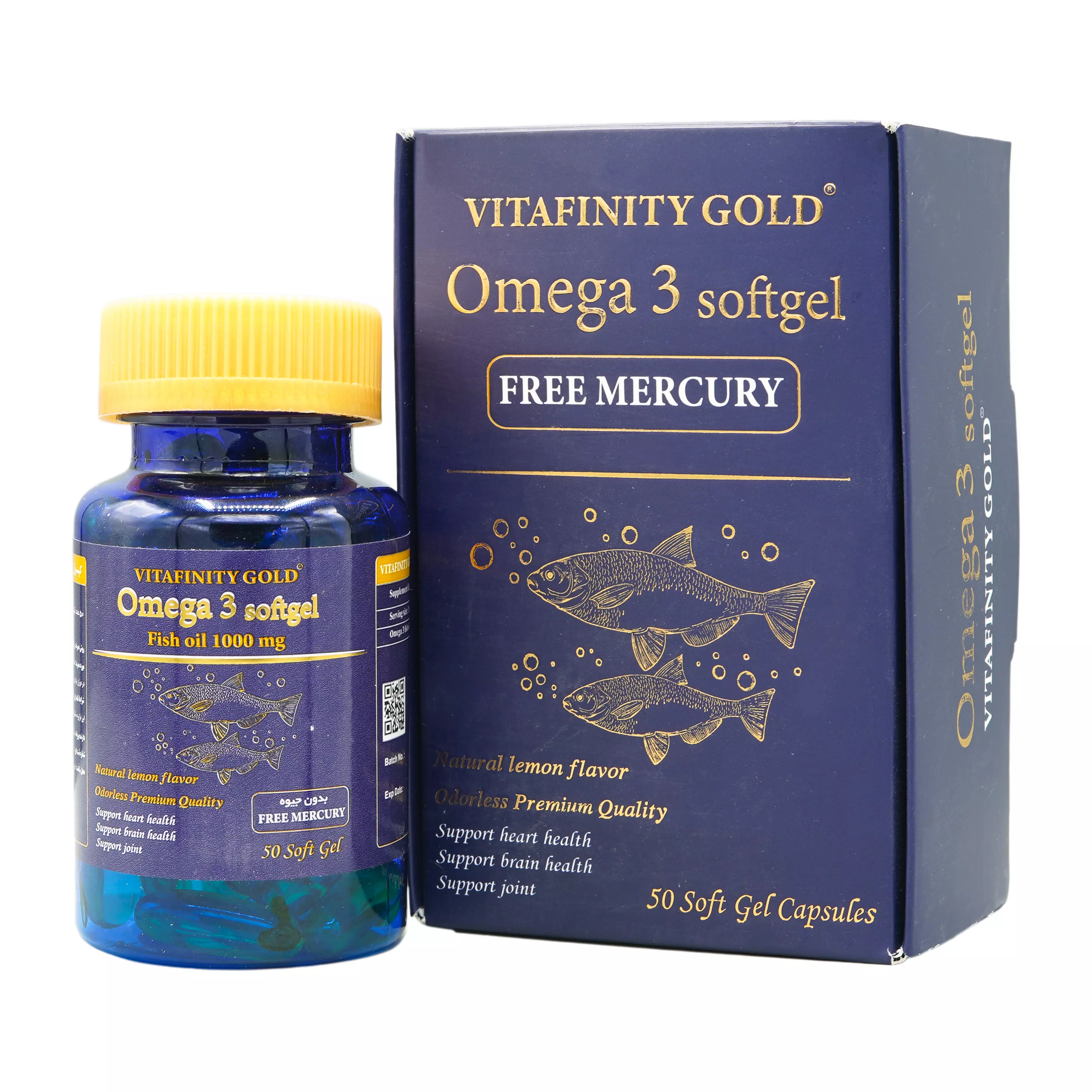 سافت ژل امگا 3 ویتافینیتی گلد شهاب درمان