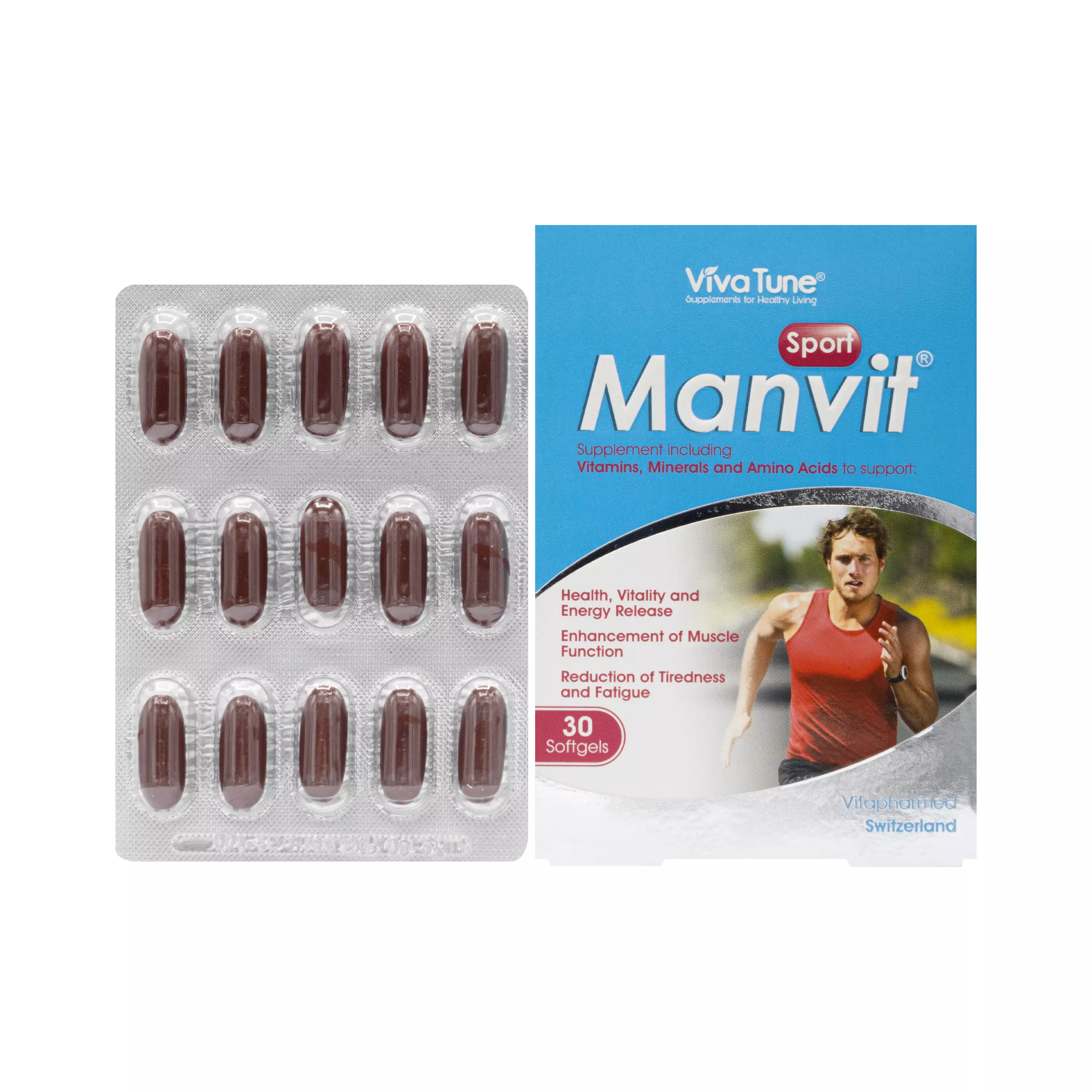 سافت ژل من ویت اسپرت ویواتیون ویتا فارمد