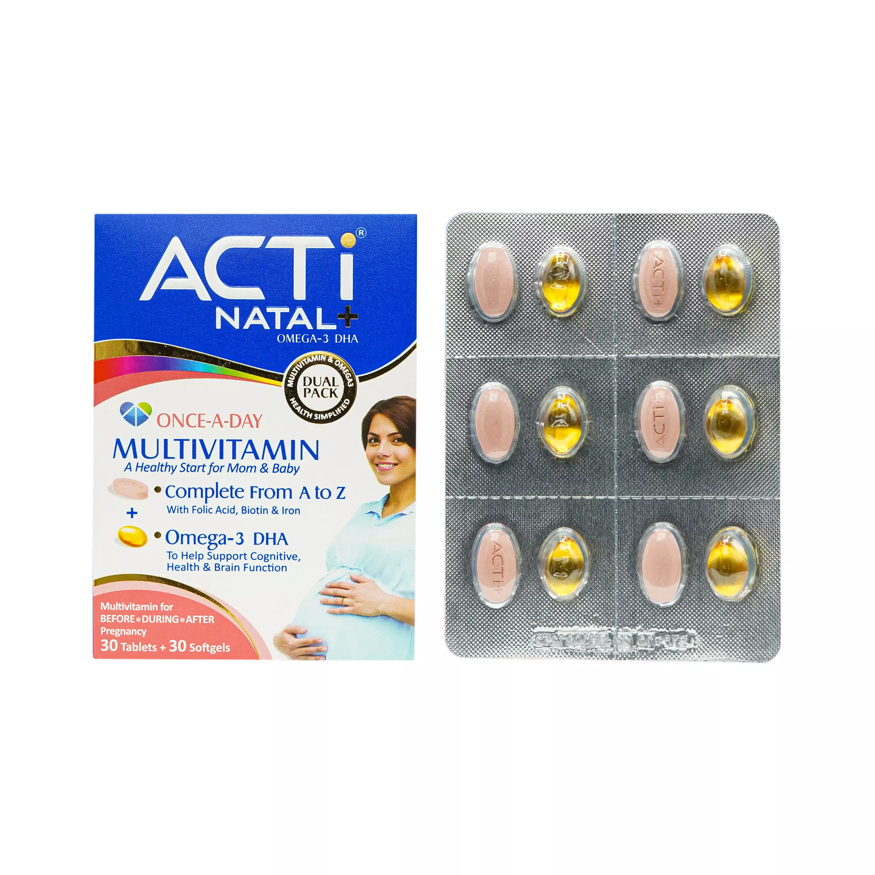 قرص اکتی ناتال پلاس امگا 3 ابیان دارو