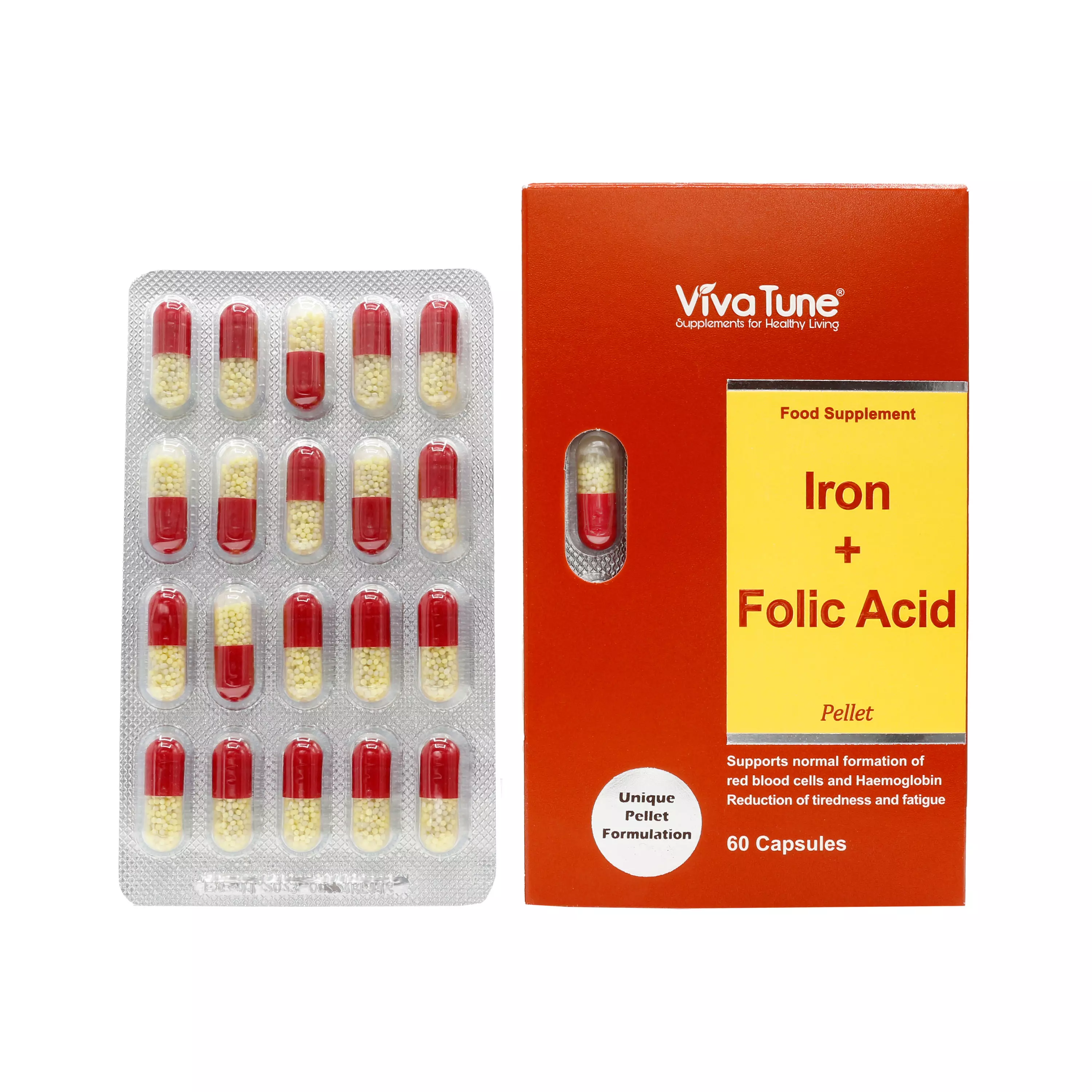 کپسول آیرون و فولیک اسید 60 عددی ویواتیون ویتا فارمد