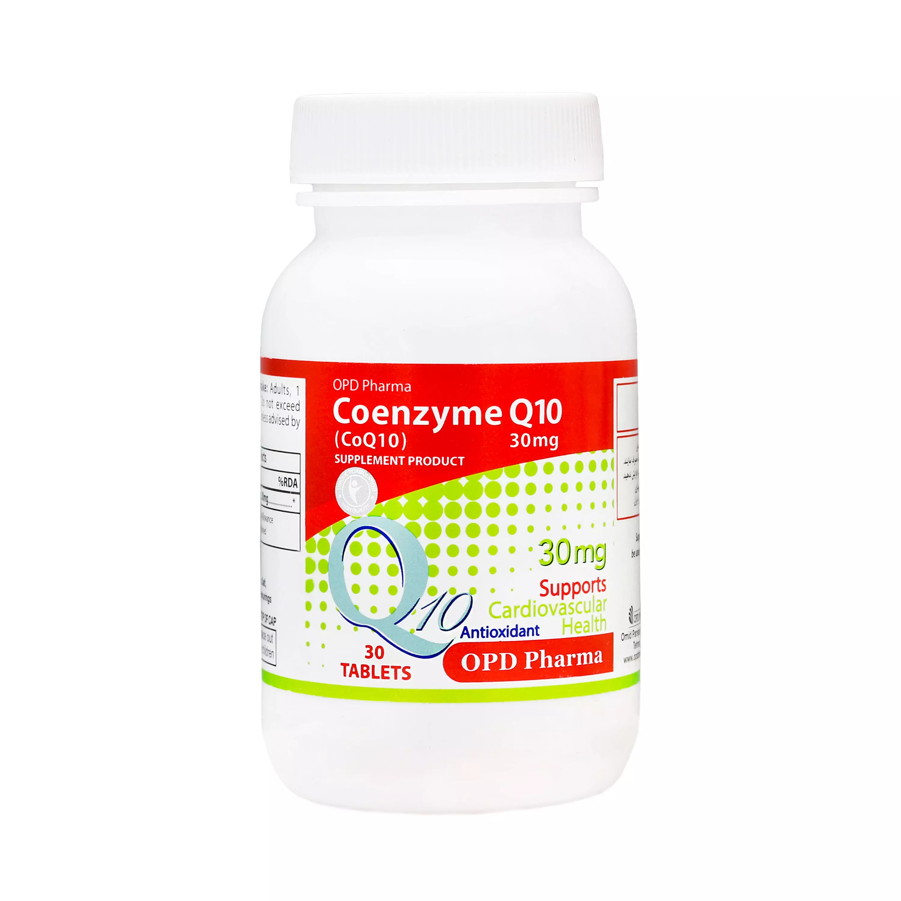 قرص کوآنزیم کیوتن 30 میلی گرم او پی دی فارما