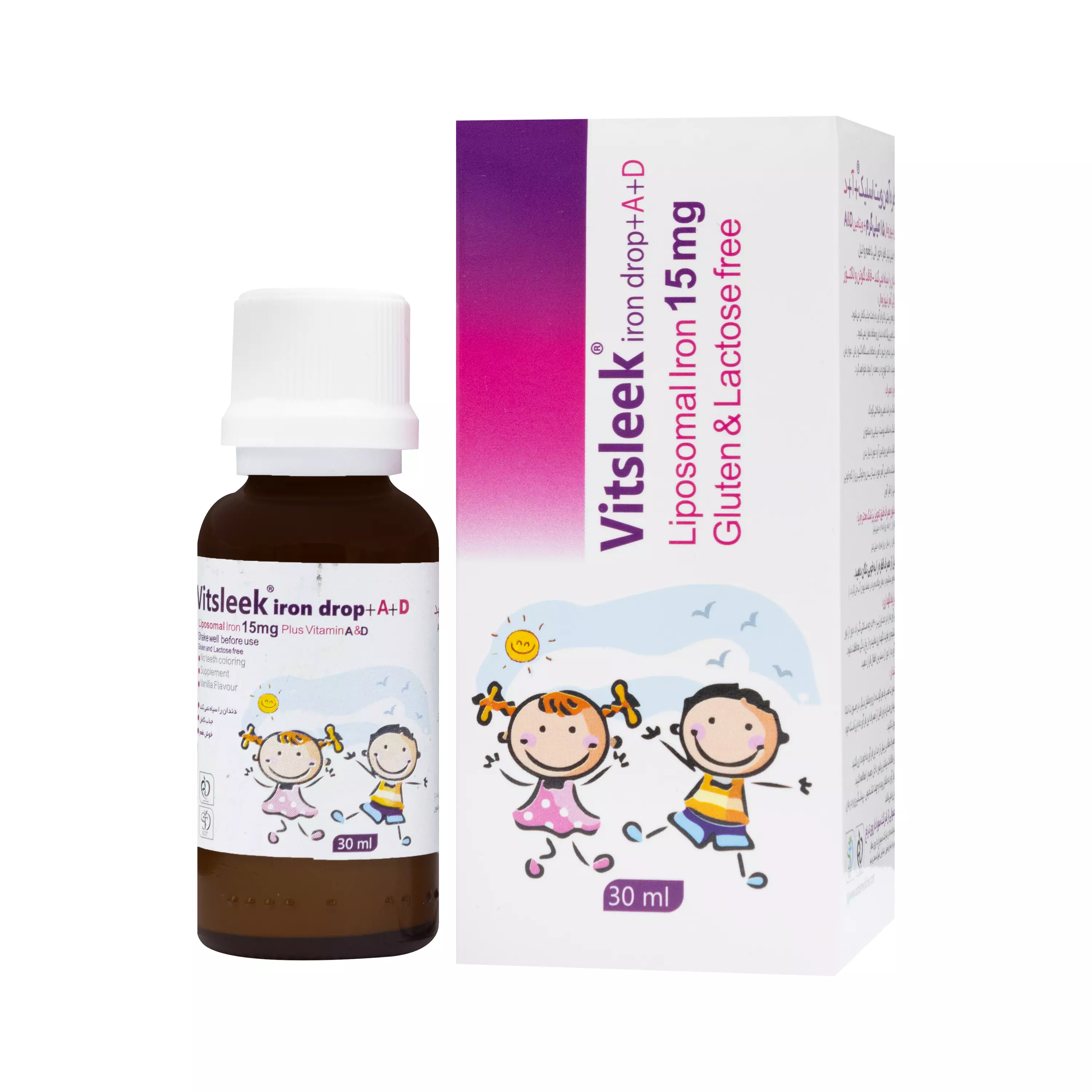 قطره آهن و ویتامین آ د ویت اسلیک