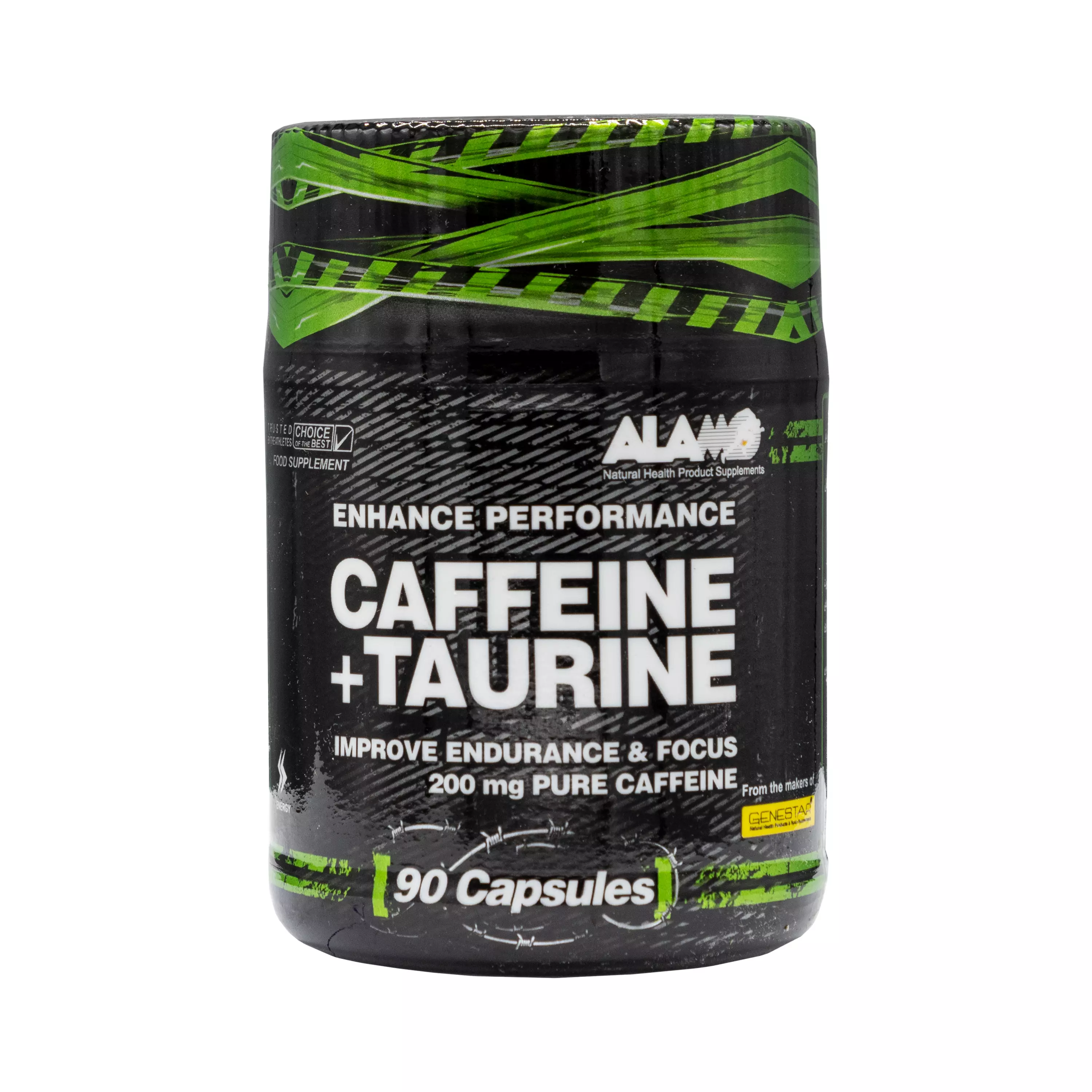 کپسول کافئین پلاس تائورین 90 عددی آلامو ژن استار