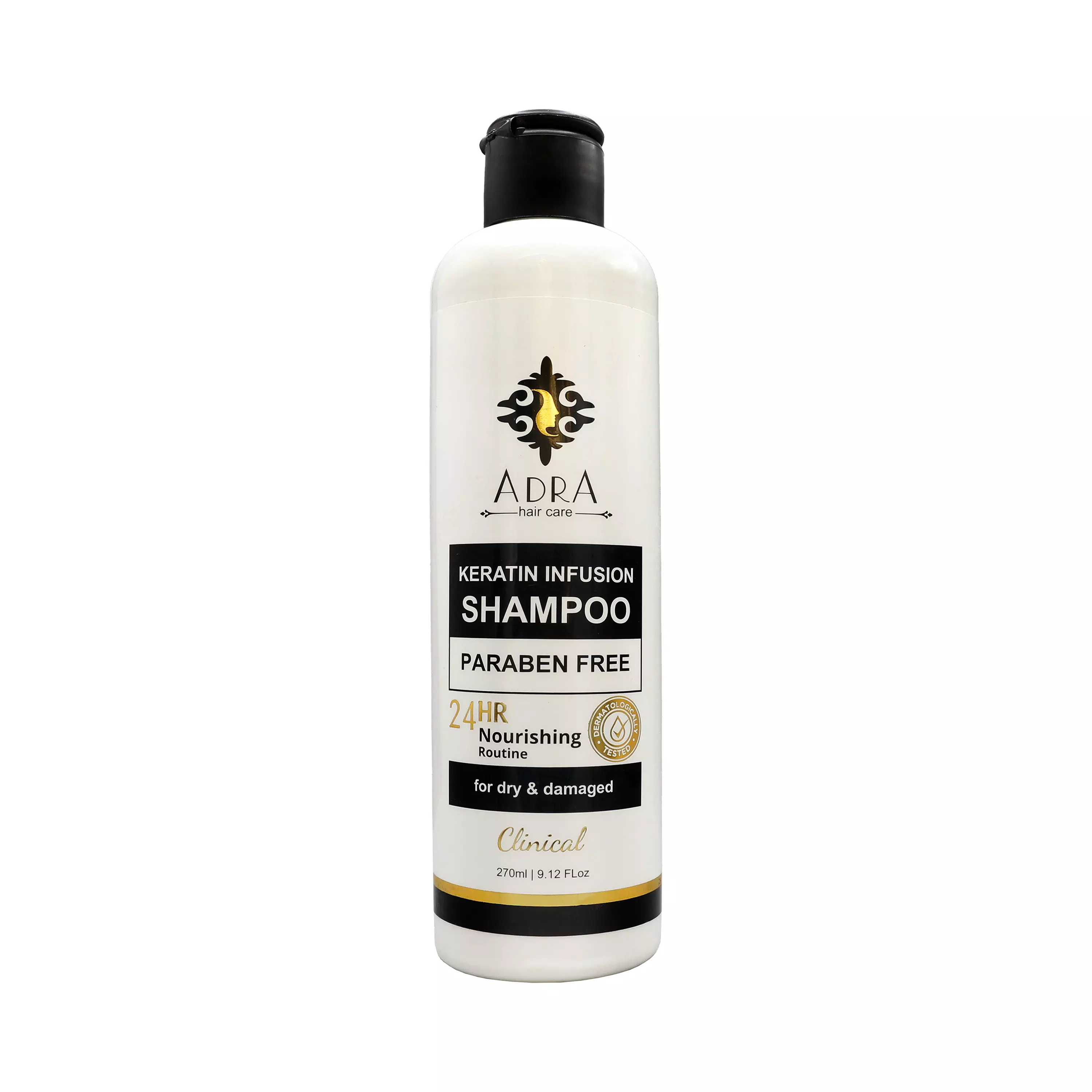 شامپو کراتینه مناسب موهای خشک و آسیب دیده آدرا