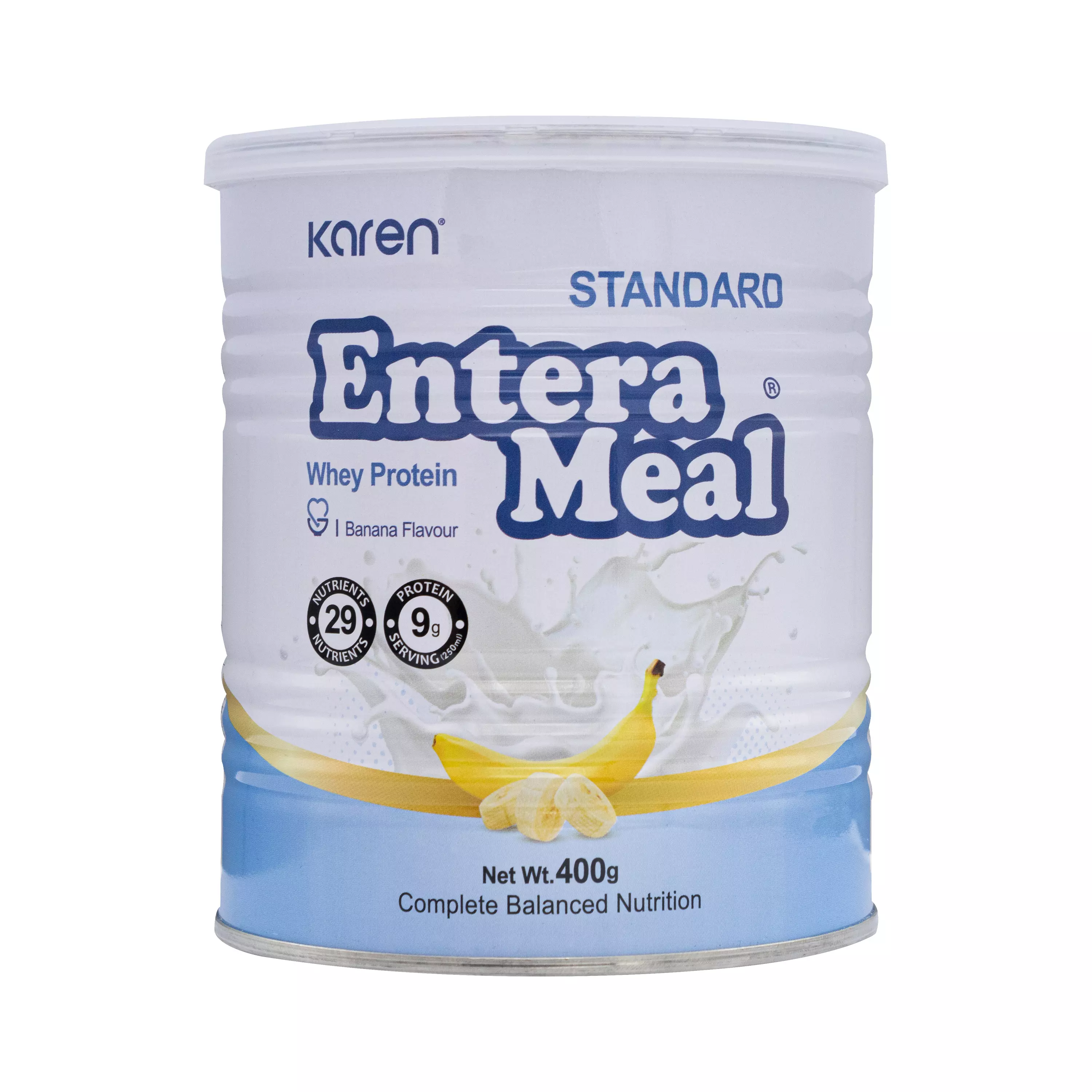 پودر انترامیل استاندارد قوطی فلزی با طعم موز کارن