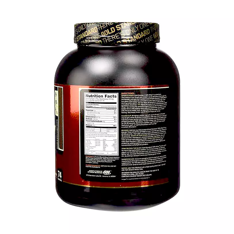 پودر پروتئین وی گلد استاندارد 100% اپتیموم 2273 گرمی نوتریشن