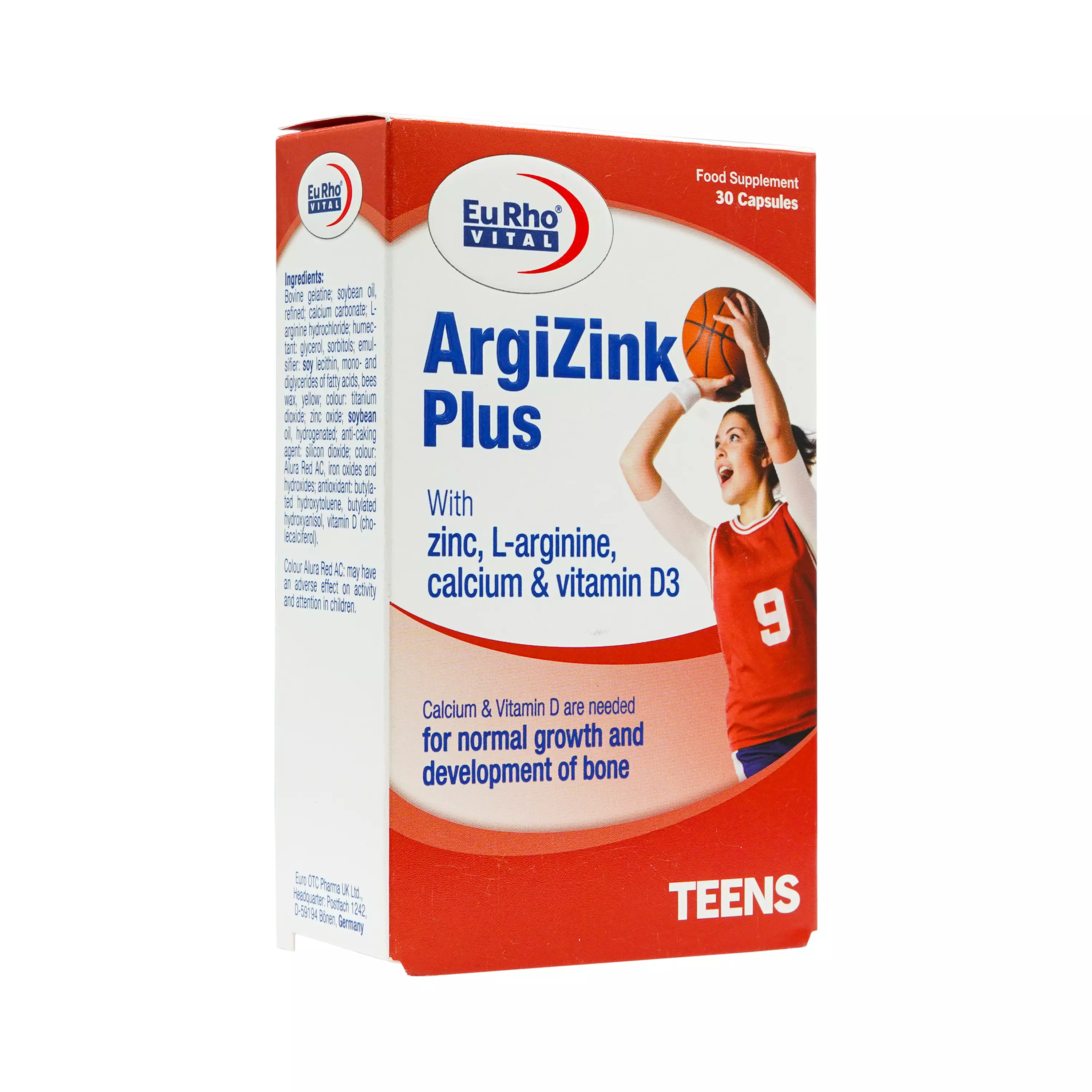 کپسول آرژی زینک پلاس 30 عددی یورو ویتال