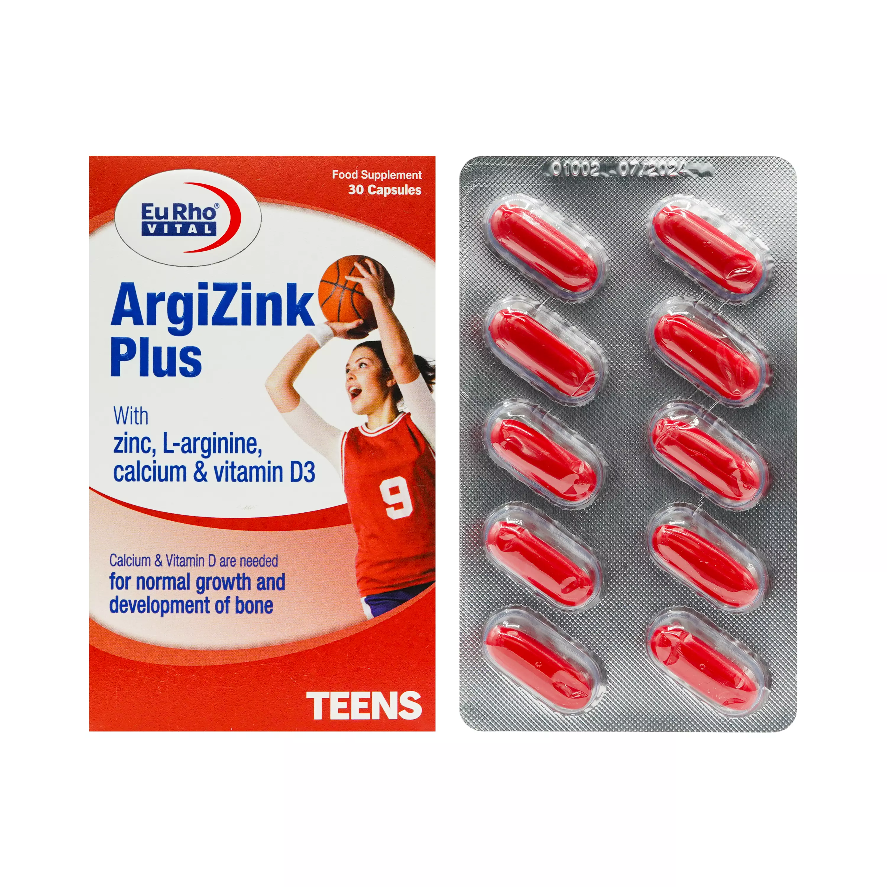 کپسول آرژی زینک پلاس 30 عددی یورو ویتال
