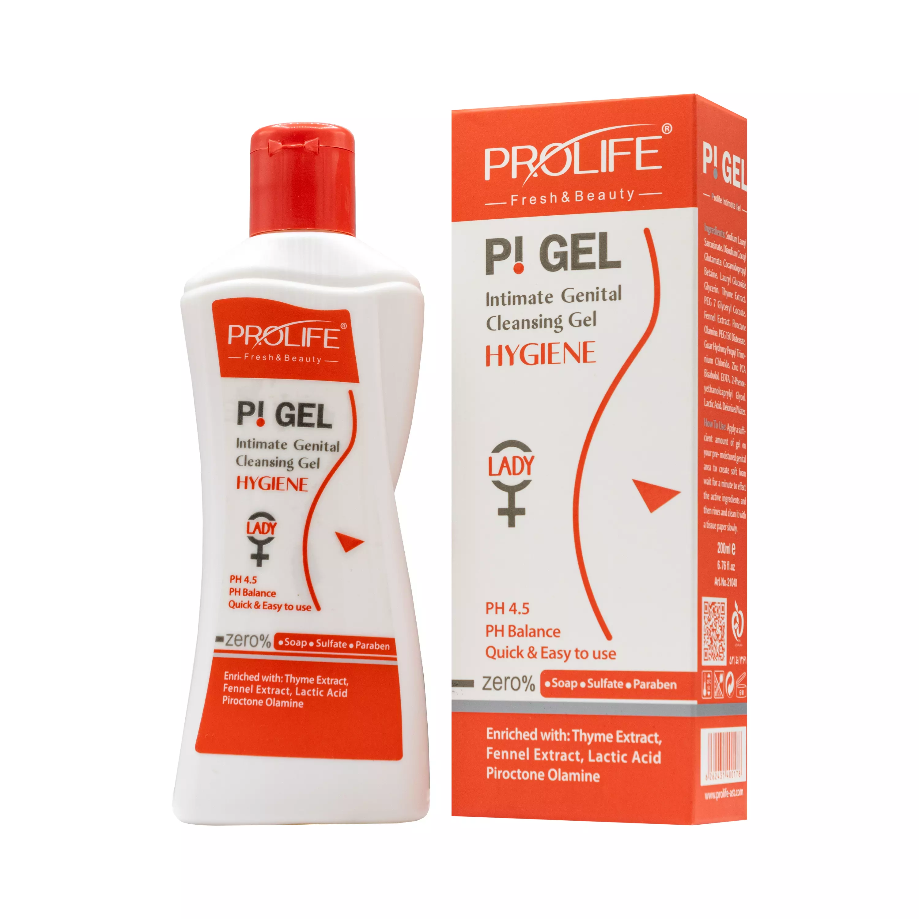 ژل بهداشتی بانوان پی آی پرولایف