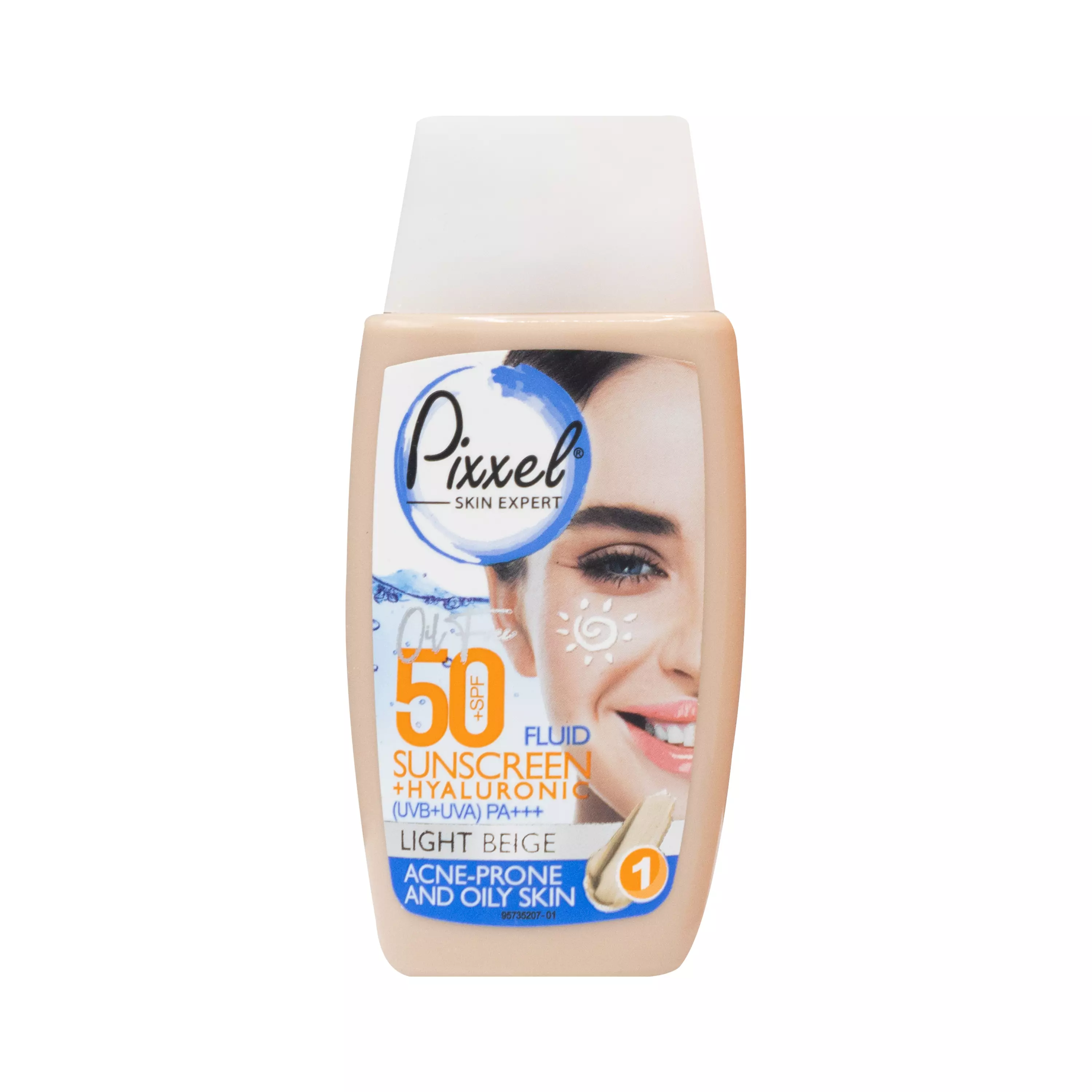 کرم ضد آفتاب SPF50 پوست چرب رنگ بژ روشن پیکسل