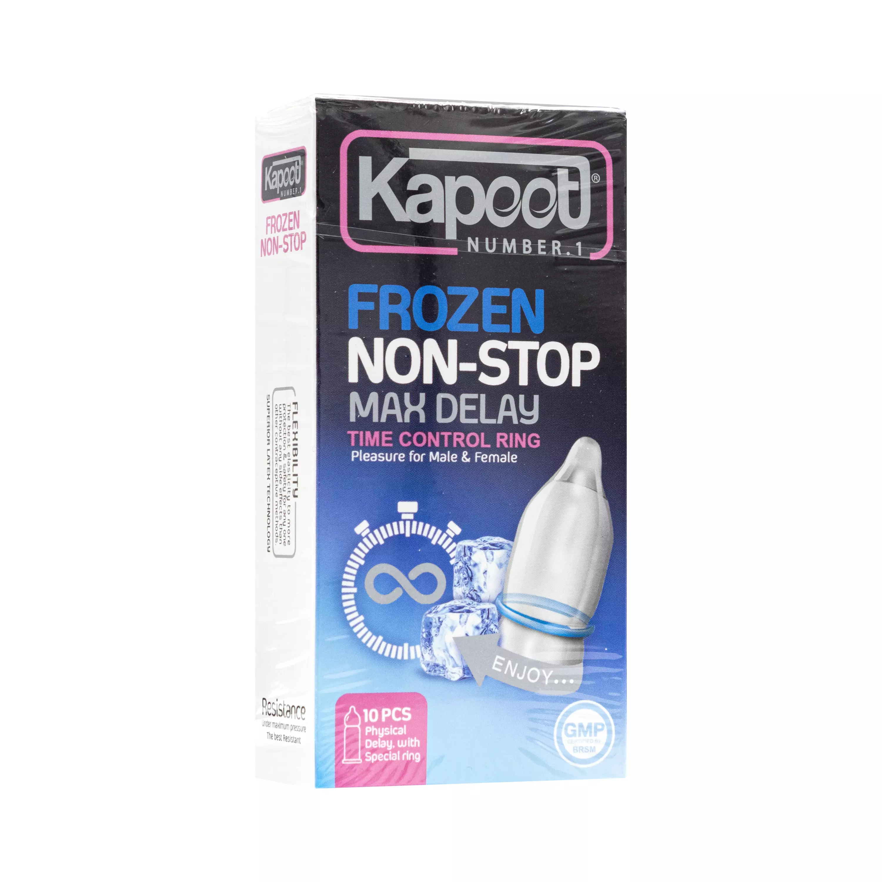کاندوم Frozen None stop Max delay بسته 10 عددی کاپوت