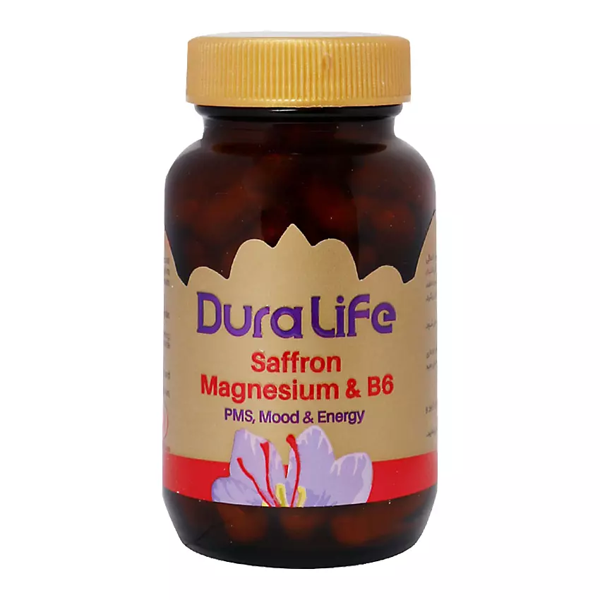 کپسول سافرون منیزیم و ویتامین B6 دورالایف فاران شیمی