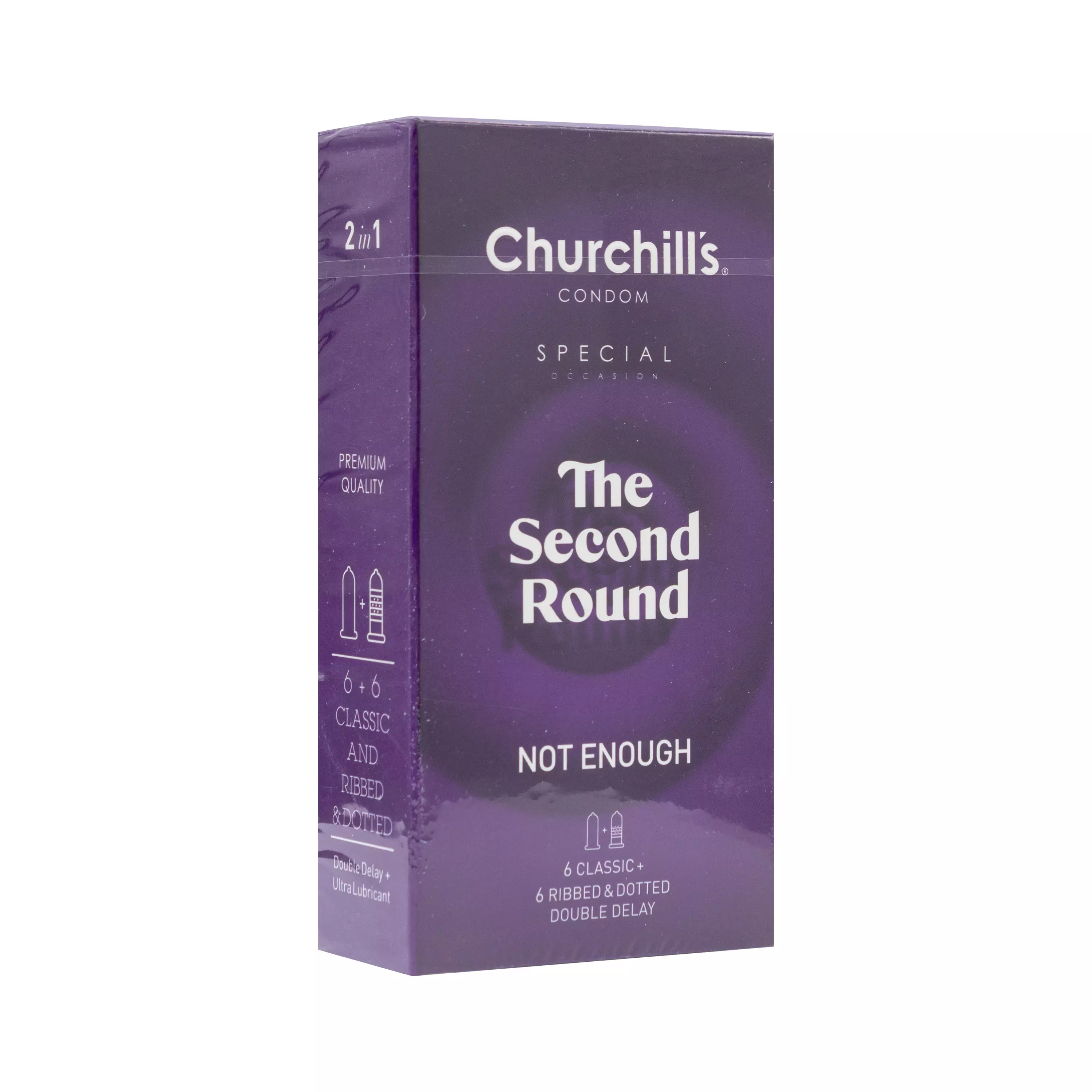 کاندوم The Second Round خاردار کلاسیک 12 عددی چرچیلز