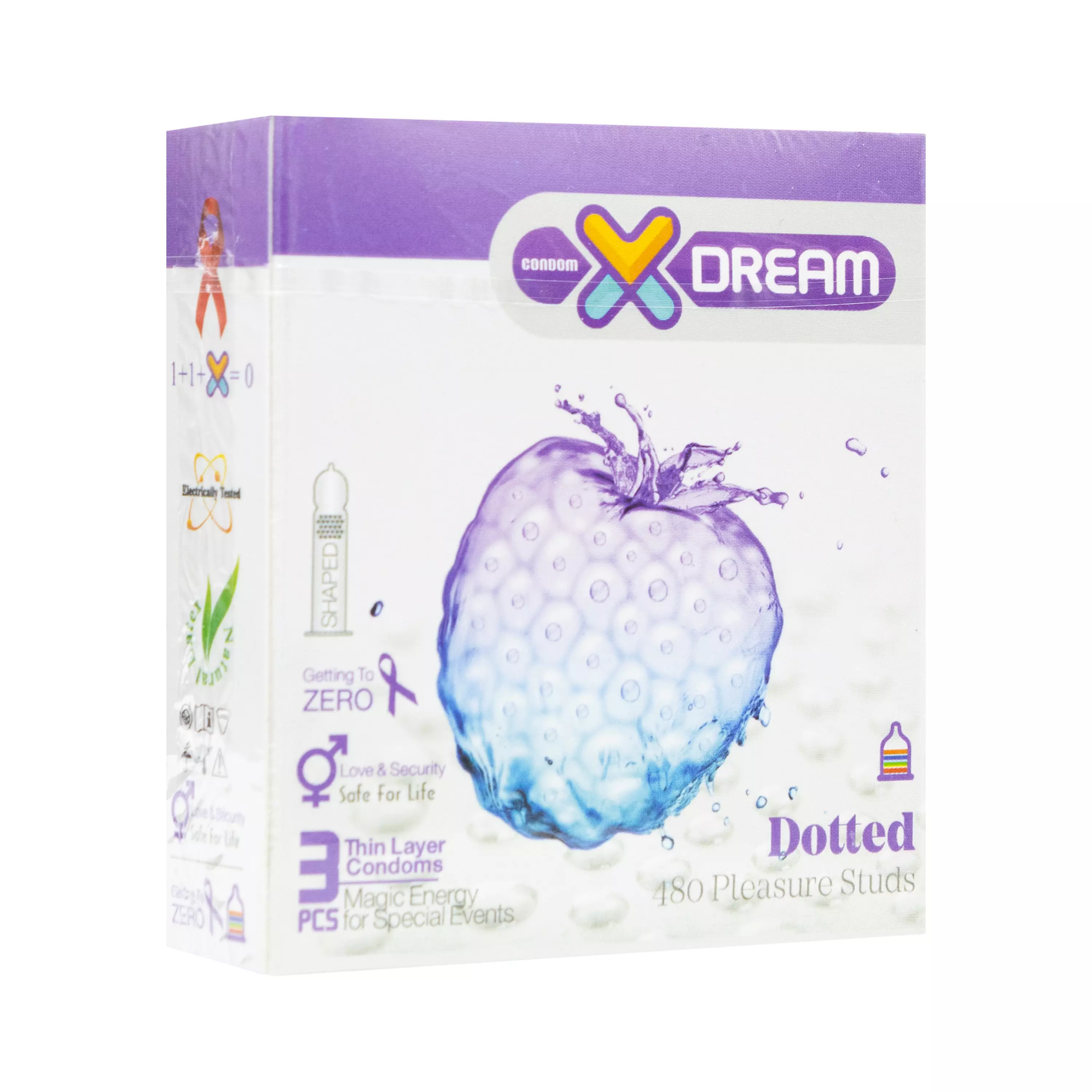 کاندوم خاردار Dotted بسته 3 عددی ایکسدریم