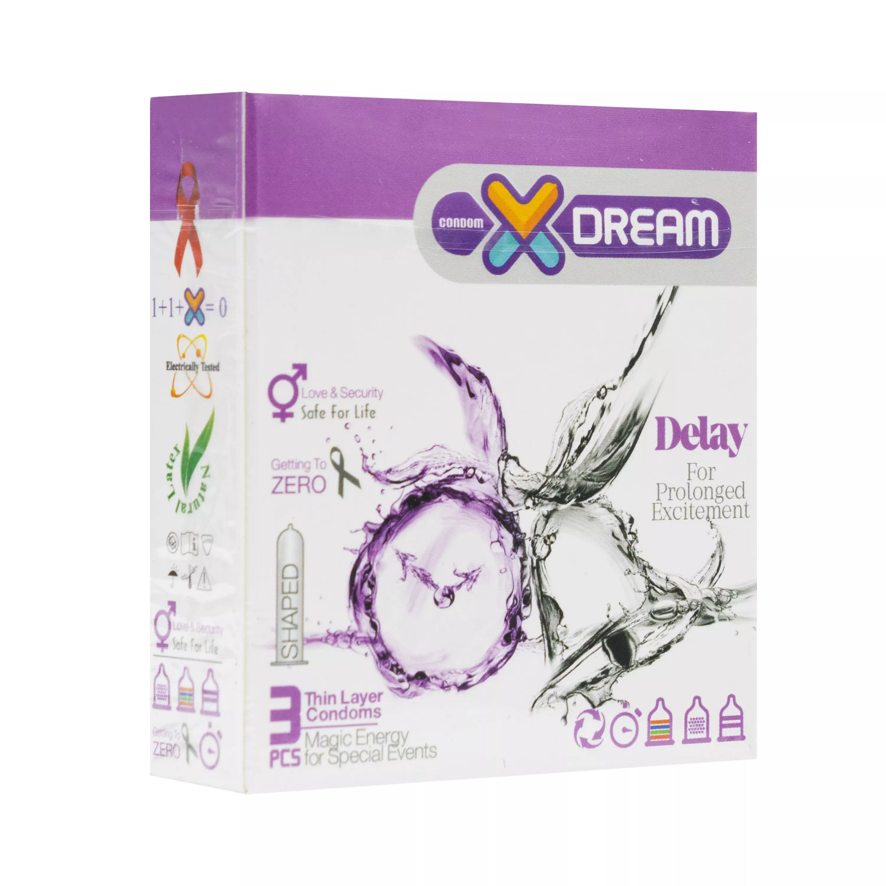 کاندوم تاخیری Delay بسته 3 عددی ایکسدریم